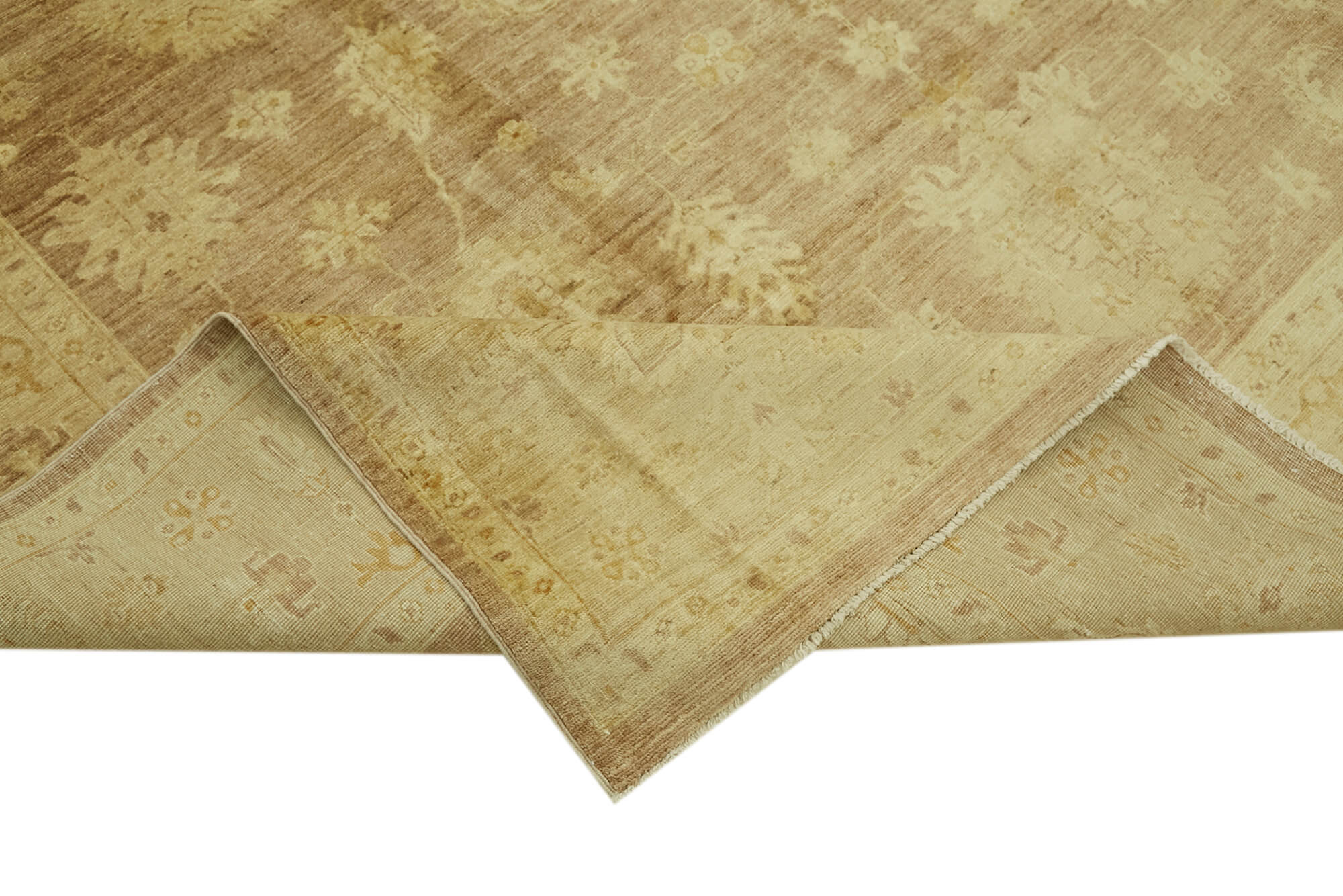 8 x 10 Beige Oushak Rug - 6490