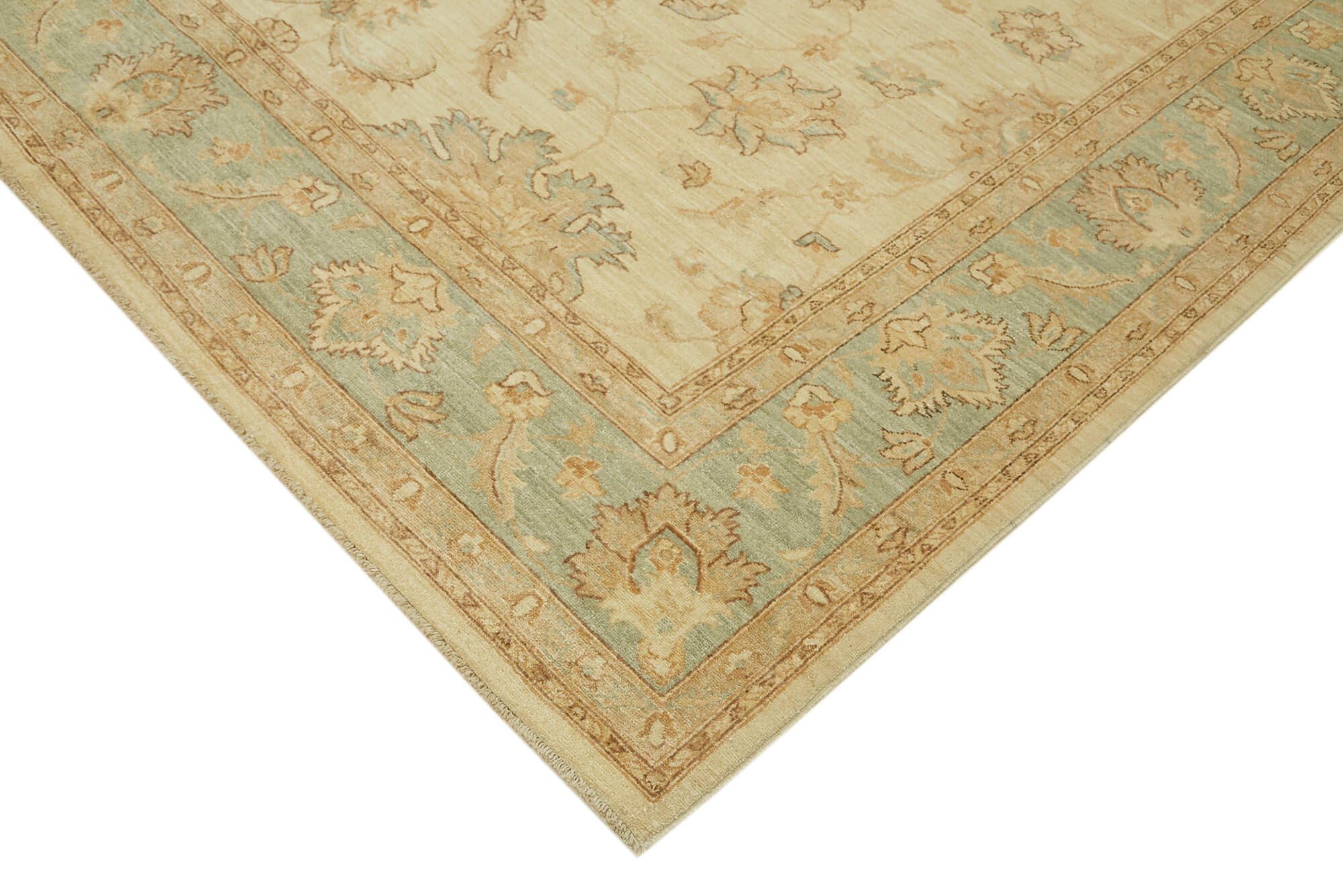 8 x 10 Beige Oushak Rug - 6491