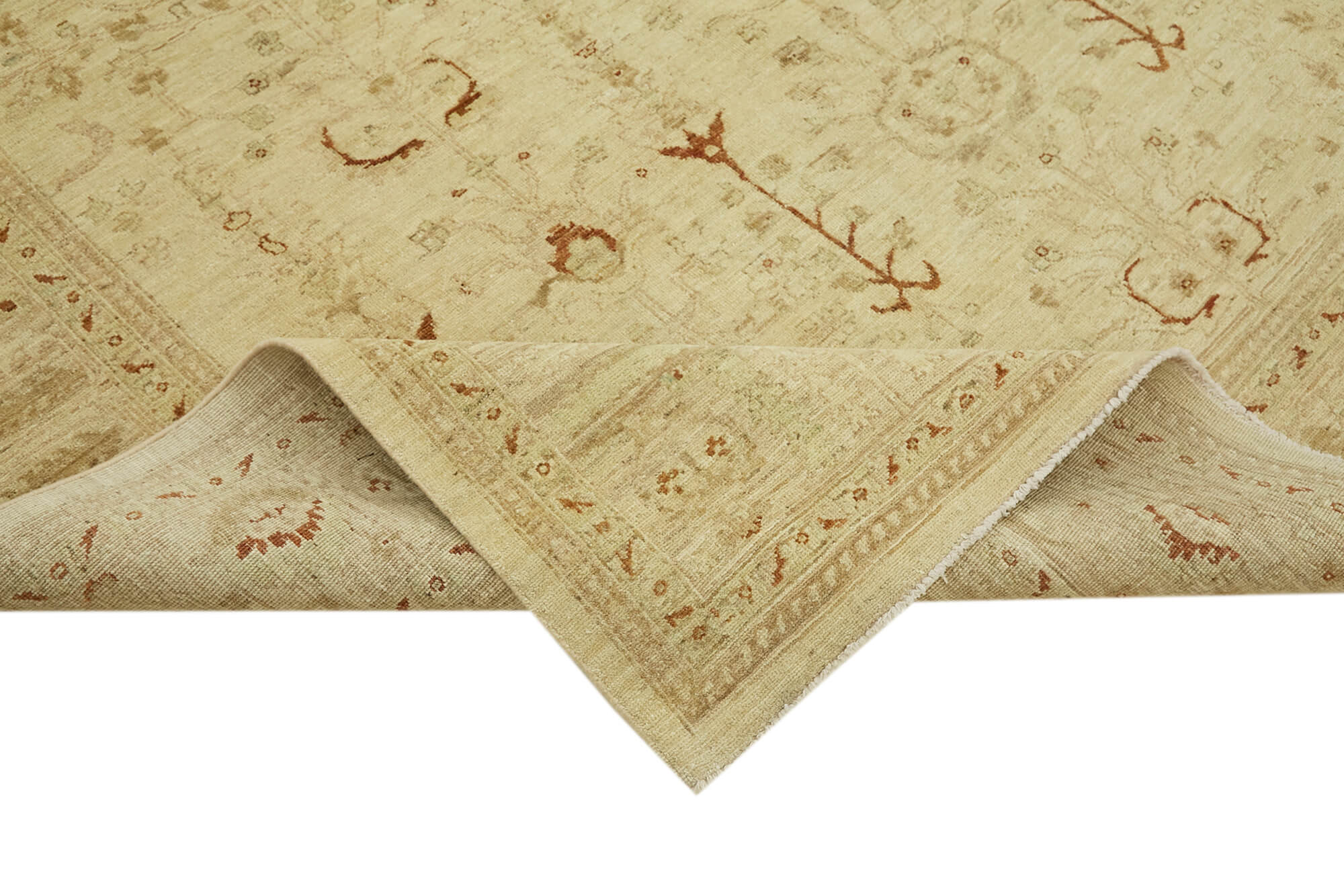 8 x 10 Beige Oushak Rug - 6493