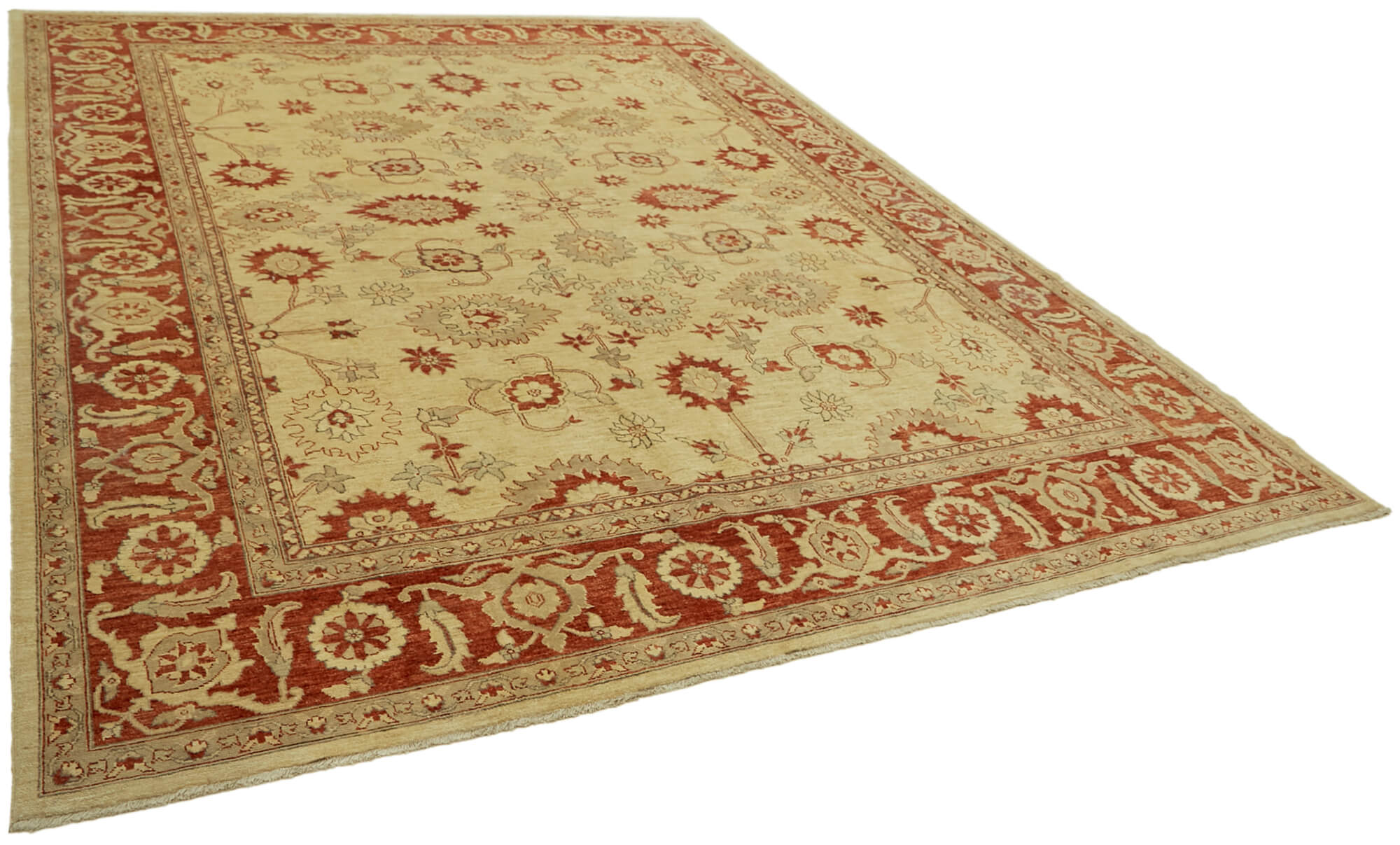 9 x 12 Beige Oushak Rug - 6495