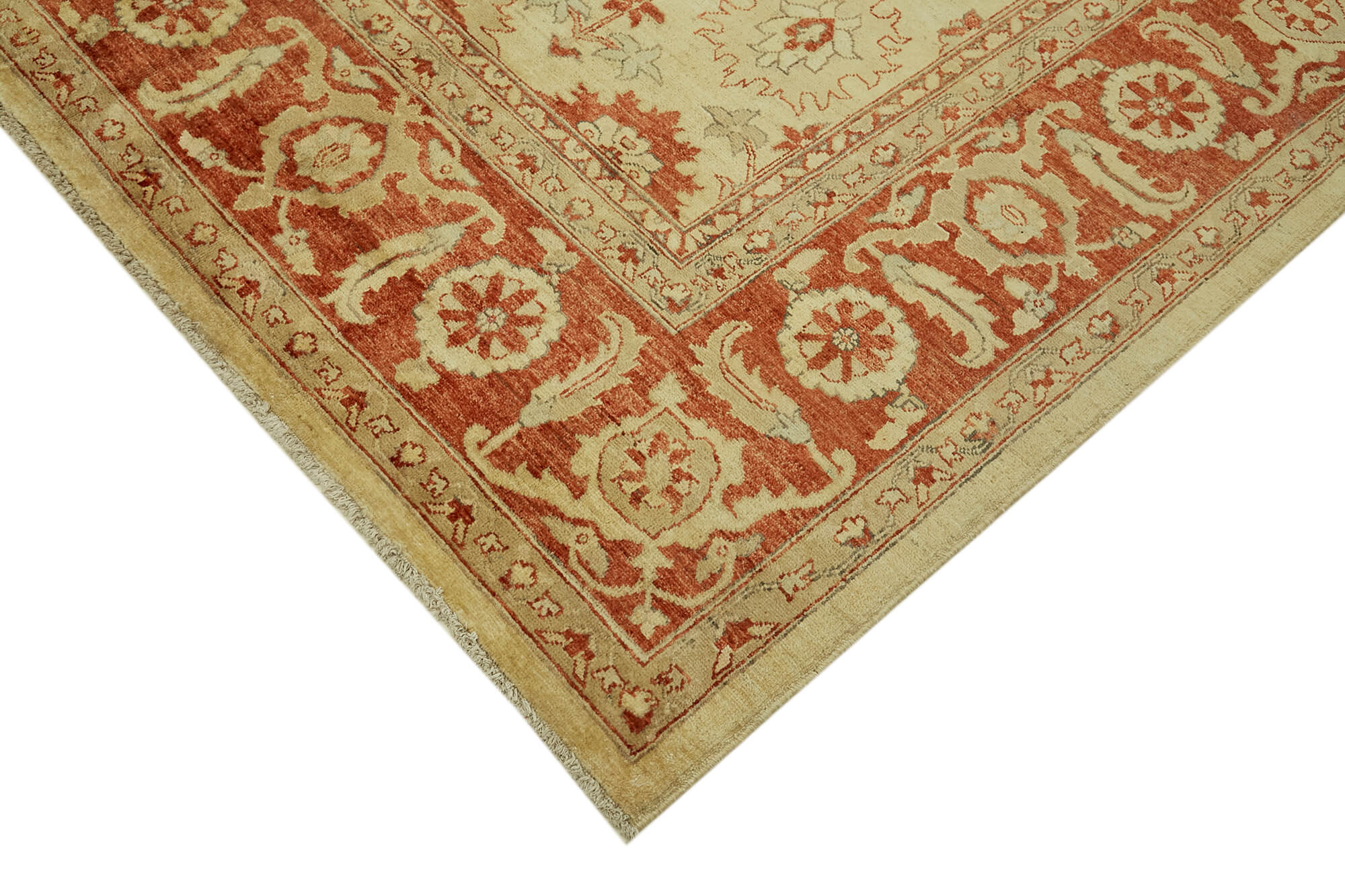 9 x 12 Beige Oushak Rug - 6495