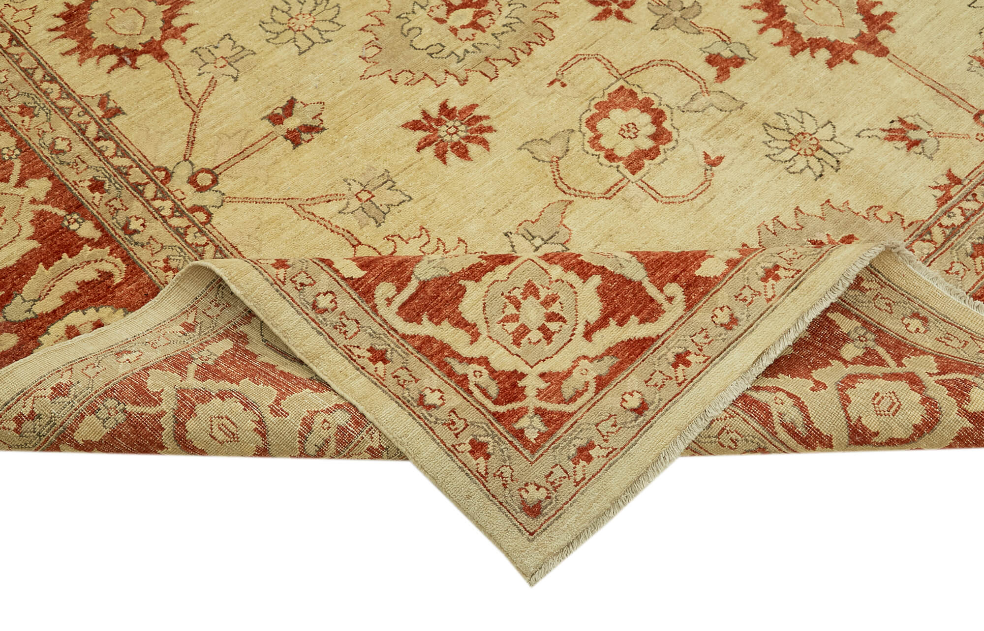 9 x 12 Beige Oushak Rug - 6495