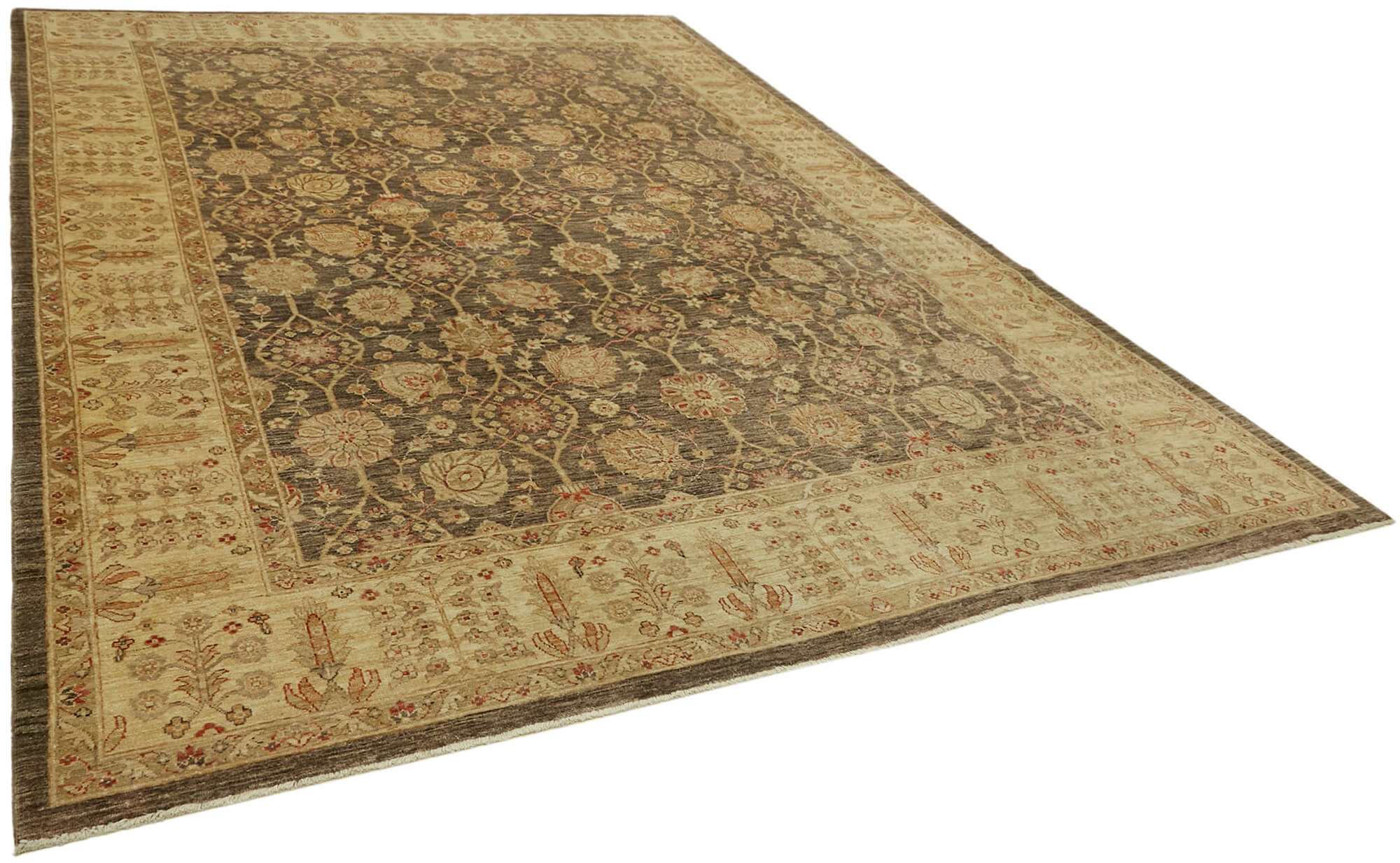 9 x 12 Beige Oushak Rug - 6496