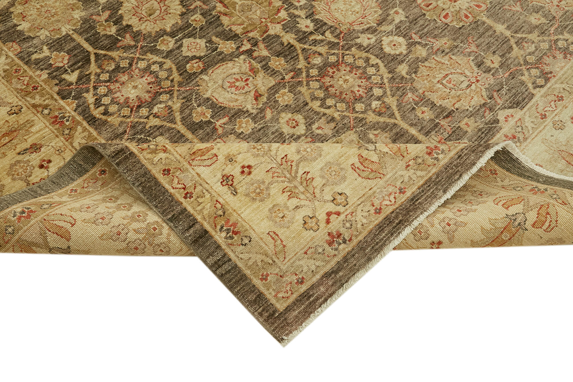 9 x 12 Beige Oushak Rug - 6496