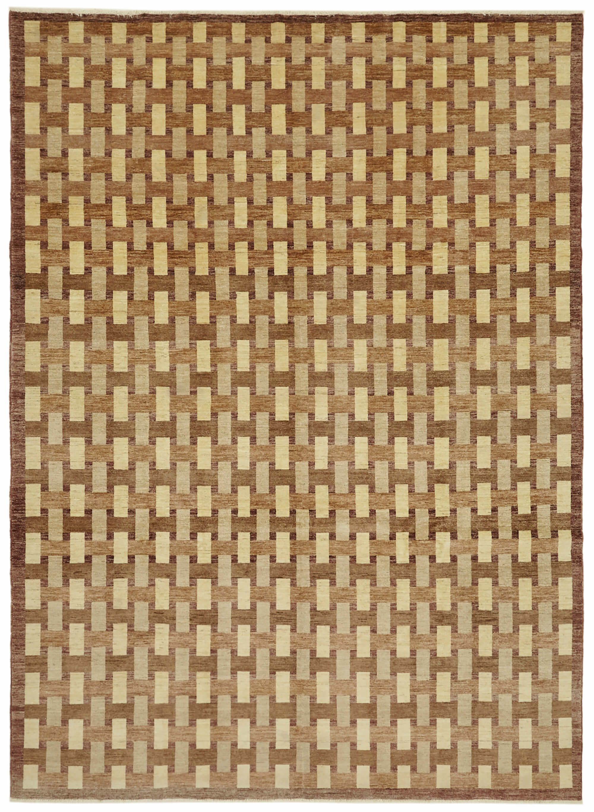 9 x 12 Beige Oushak Rug - 6498