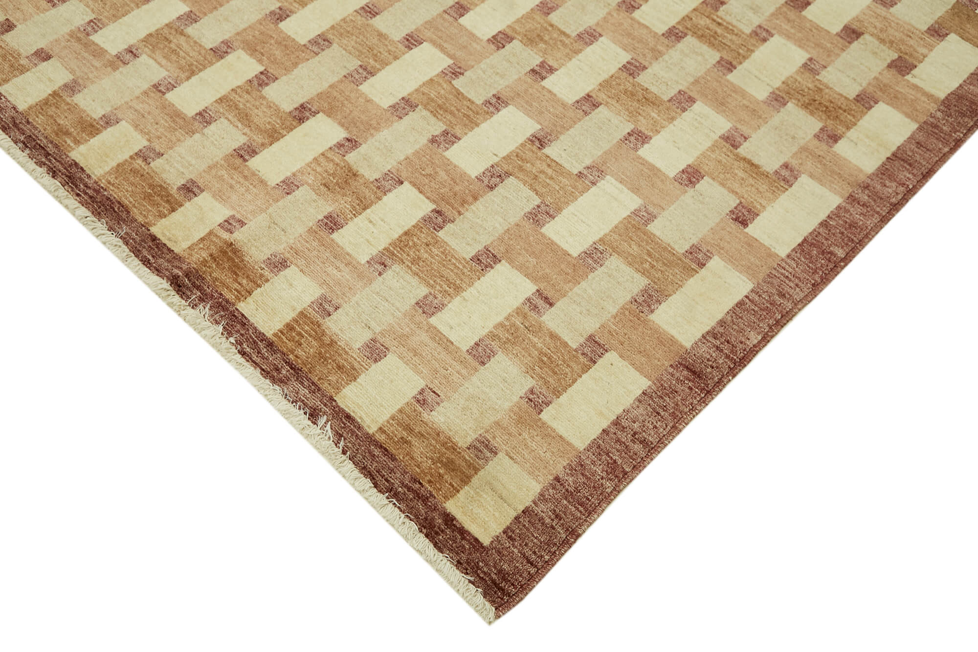 9 x 12 Beige Oushak Rug - 6498