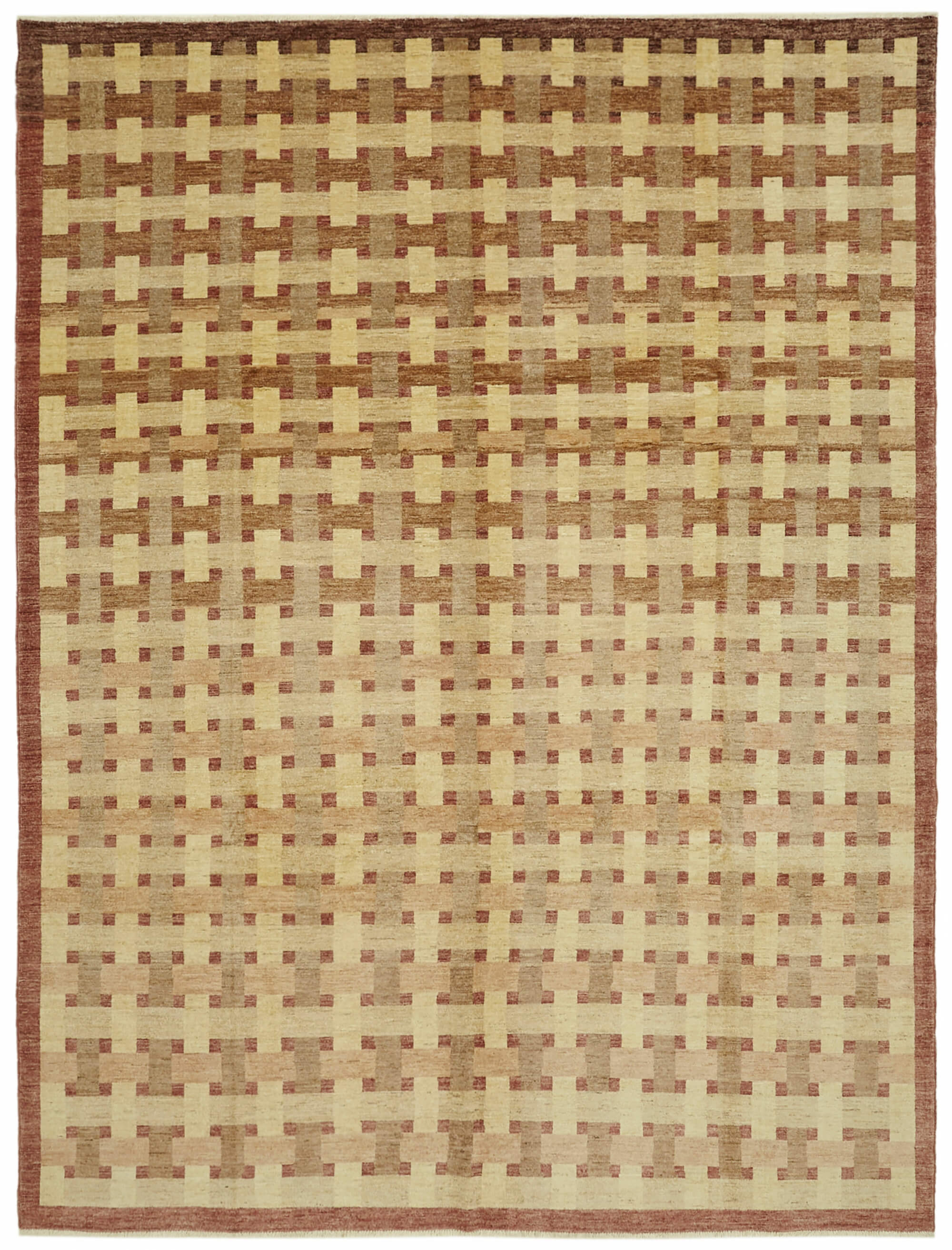 9 x 12 Beige Oushak Rug - 6499