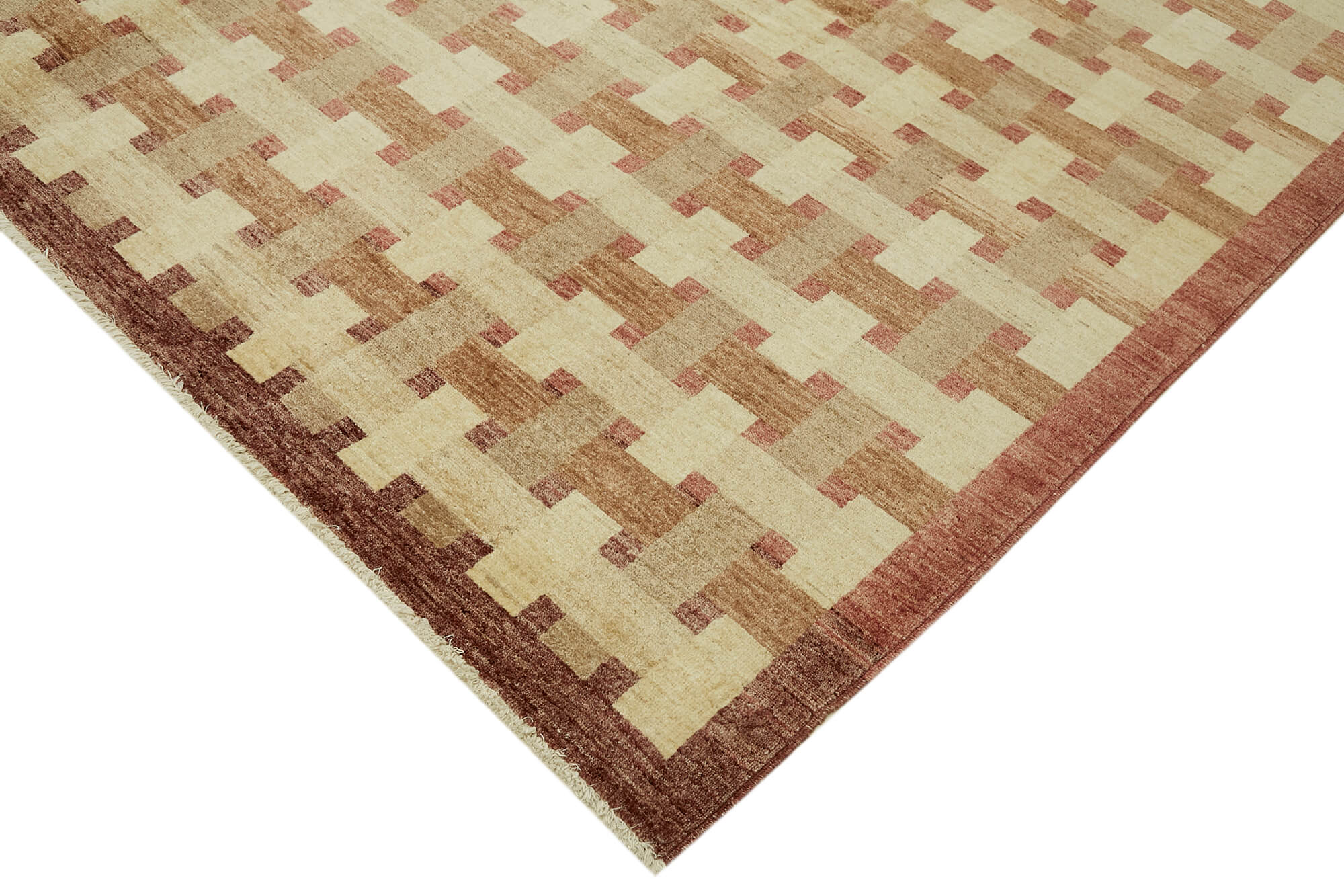 9 x 12 Beige Oushak Rug - 6499