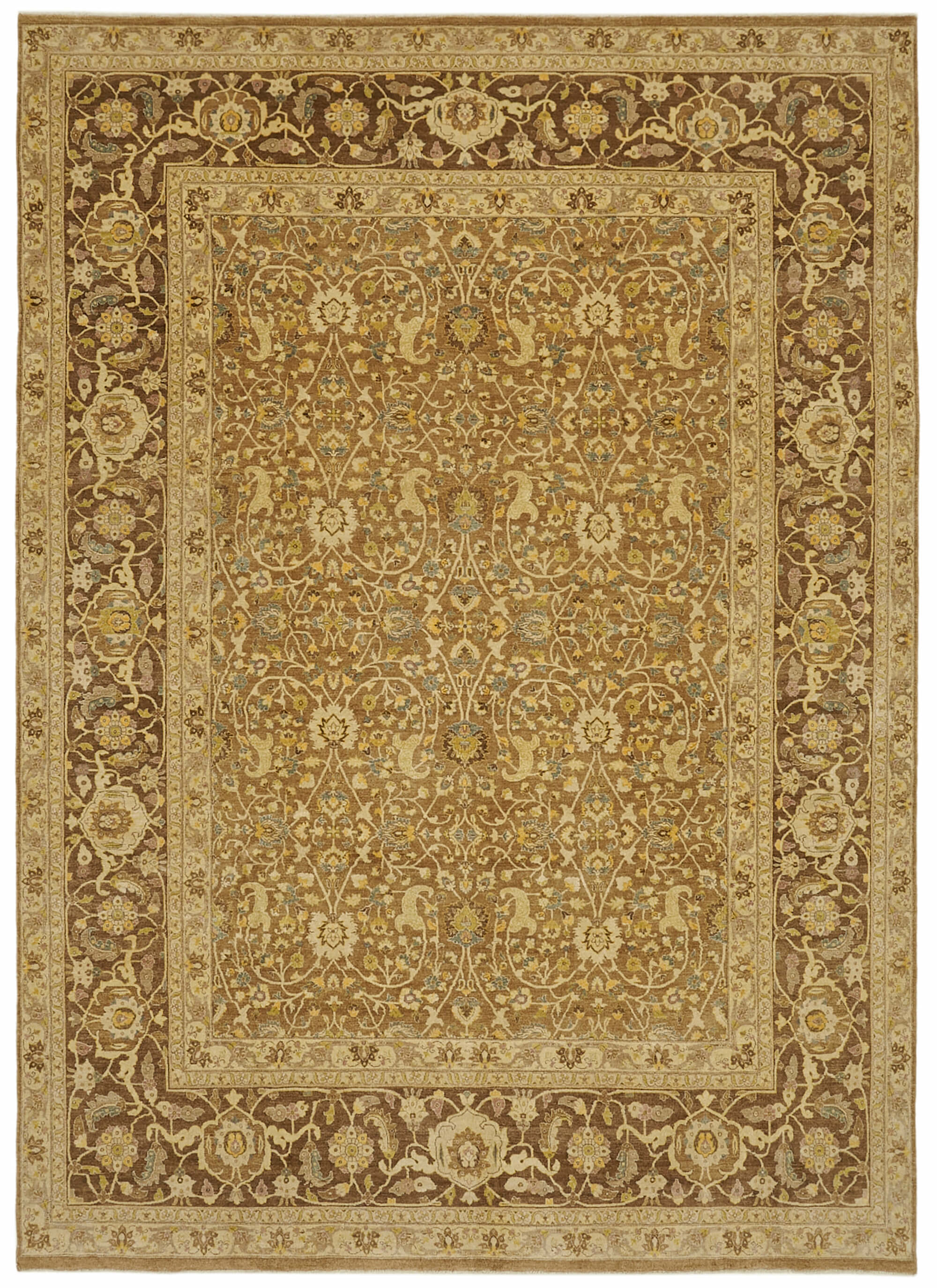 8 x 11 Beige Oushak Rug - 6500