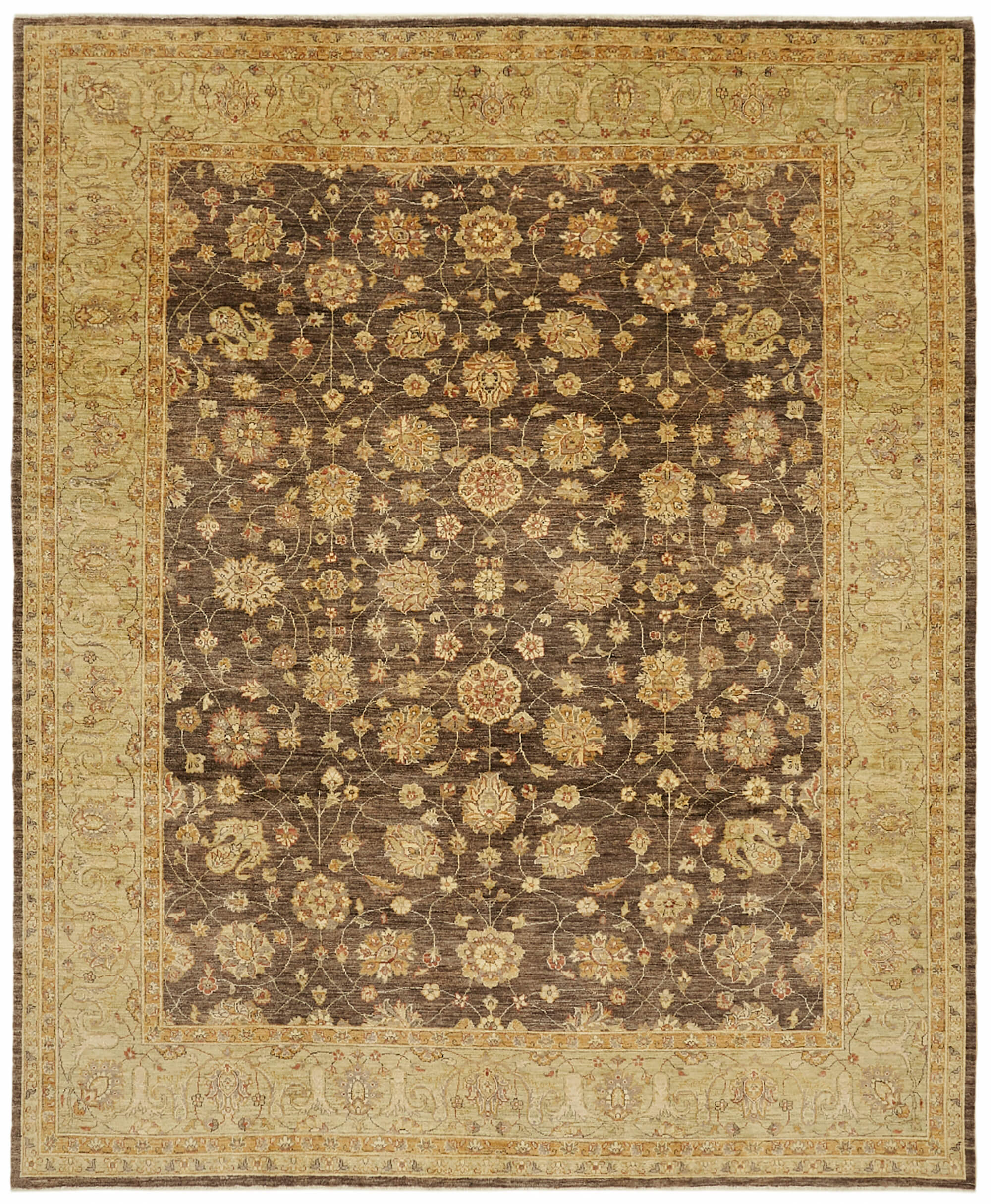 9 x 11 Beige Oushak Rug - 6501