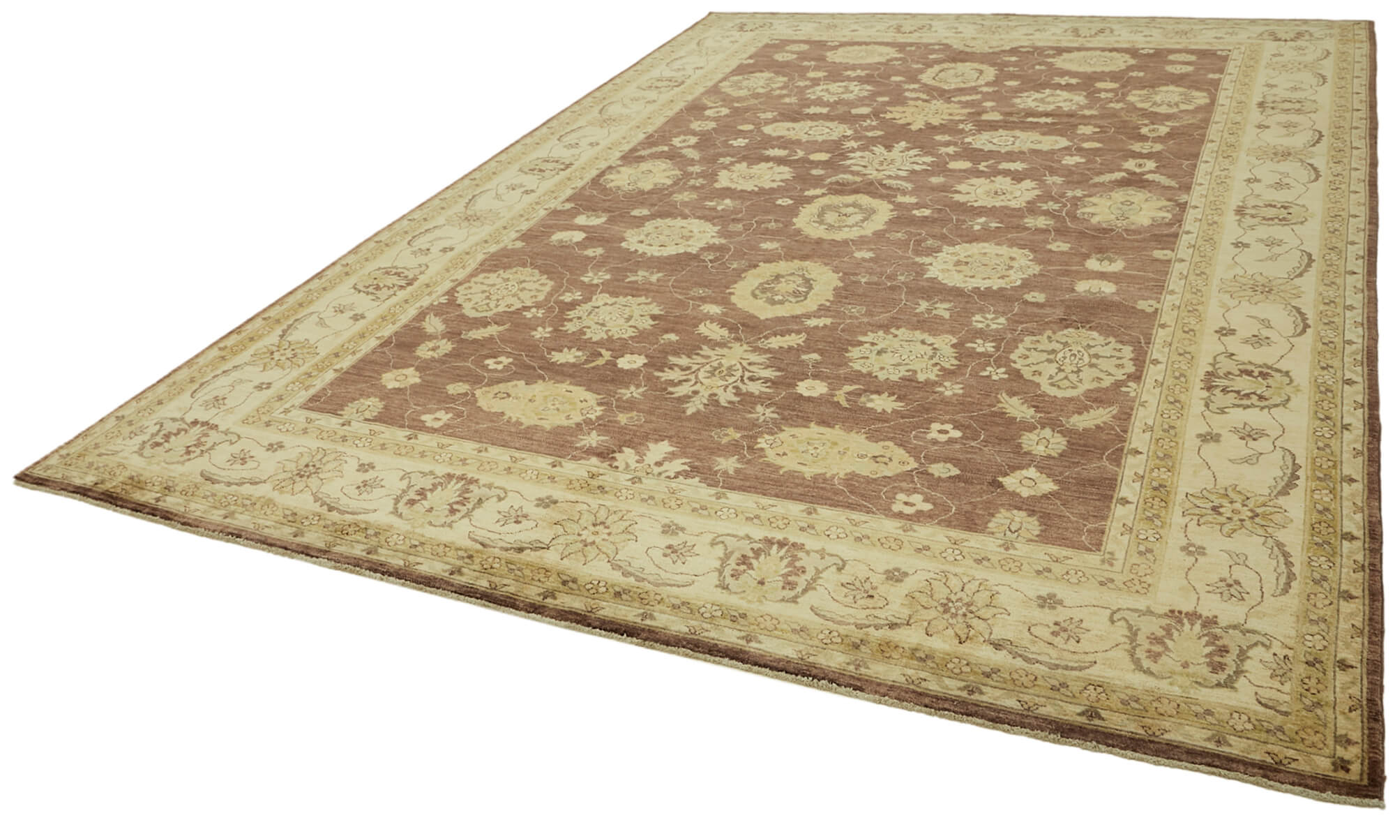 9 x 12 Beige Oushak Rug - 6503