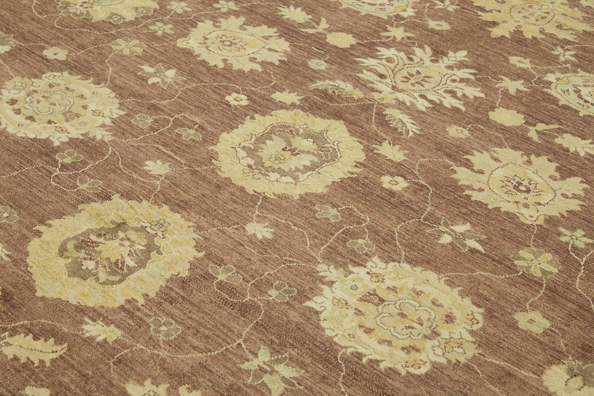 9 x 12 Beige Oushak Rug - 6503