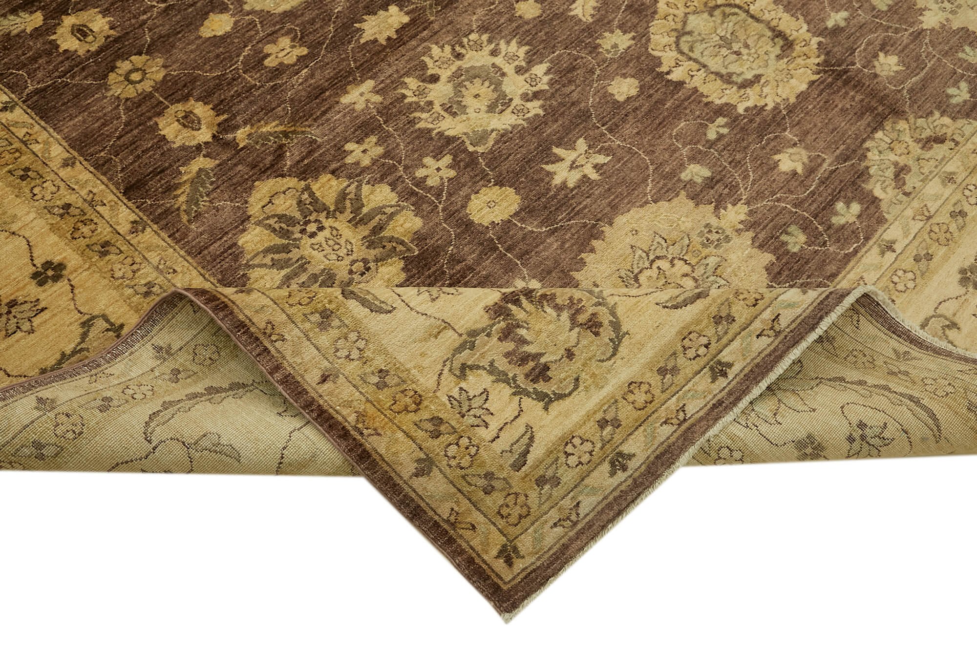 9 x 12 Beige Oushak Rug - 6503