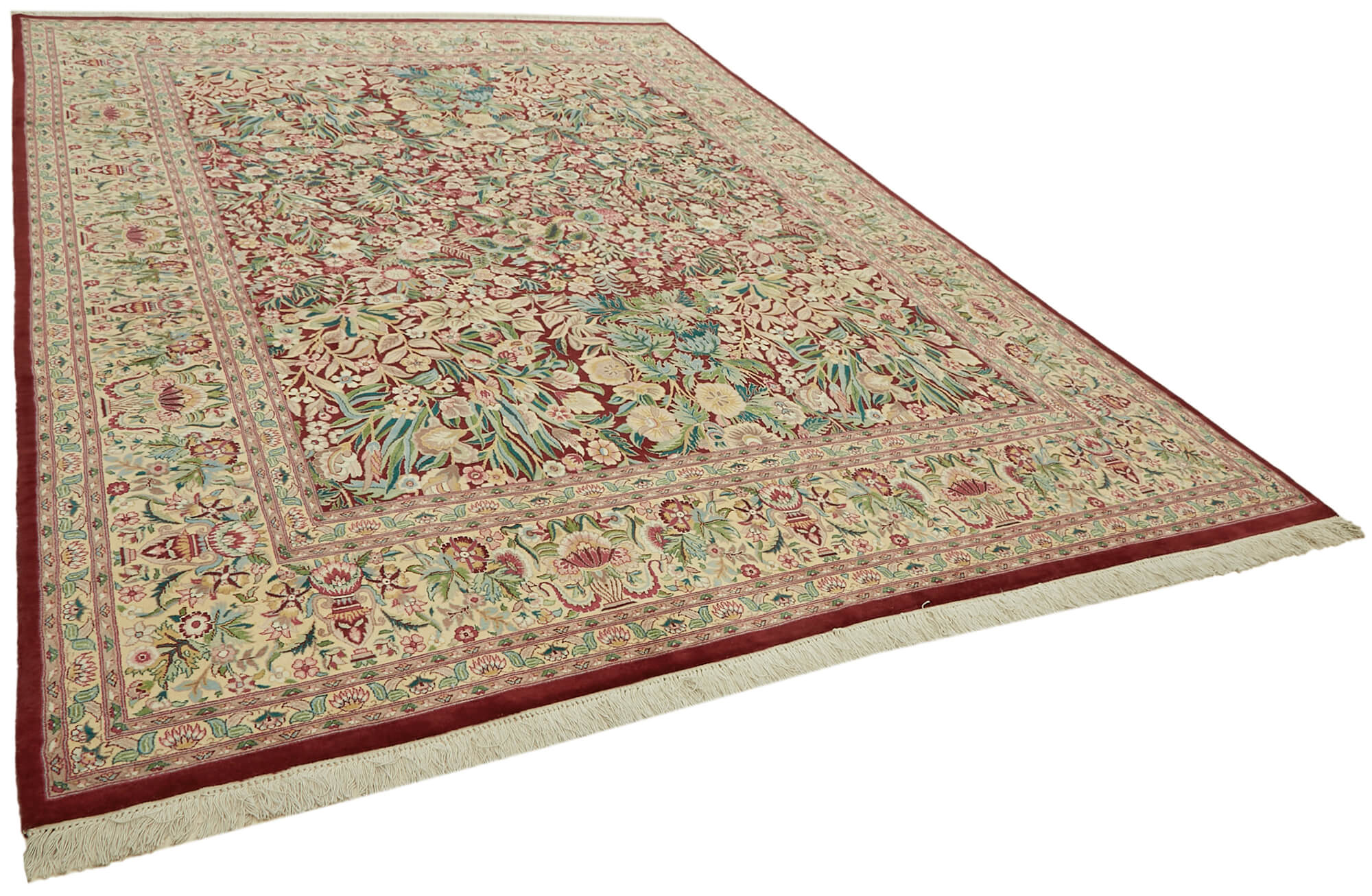 9 x 12 Beige Oushak Rug - 6505