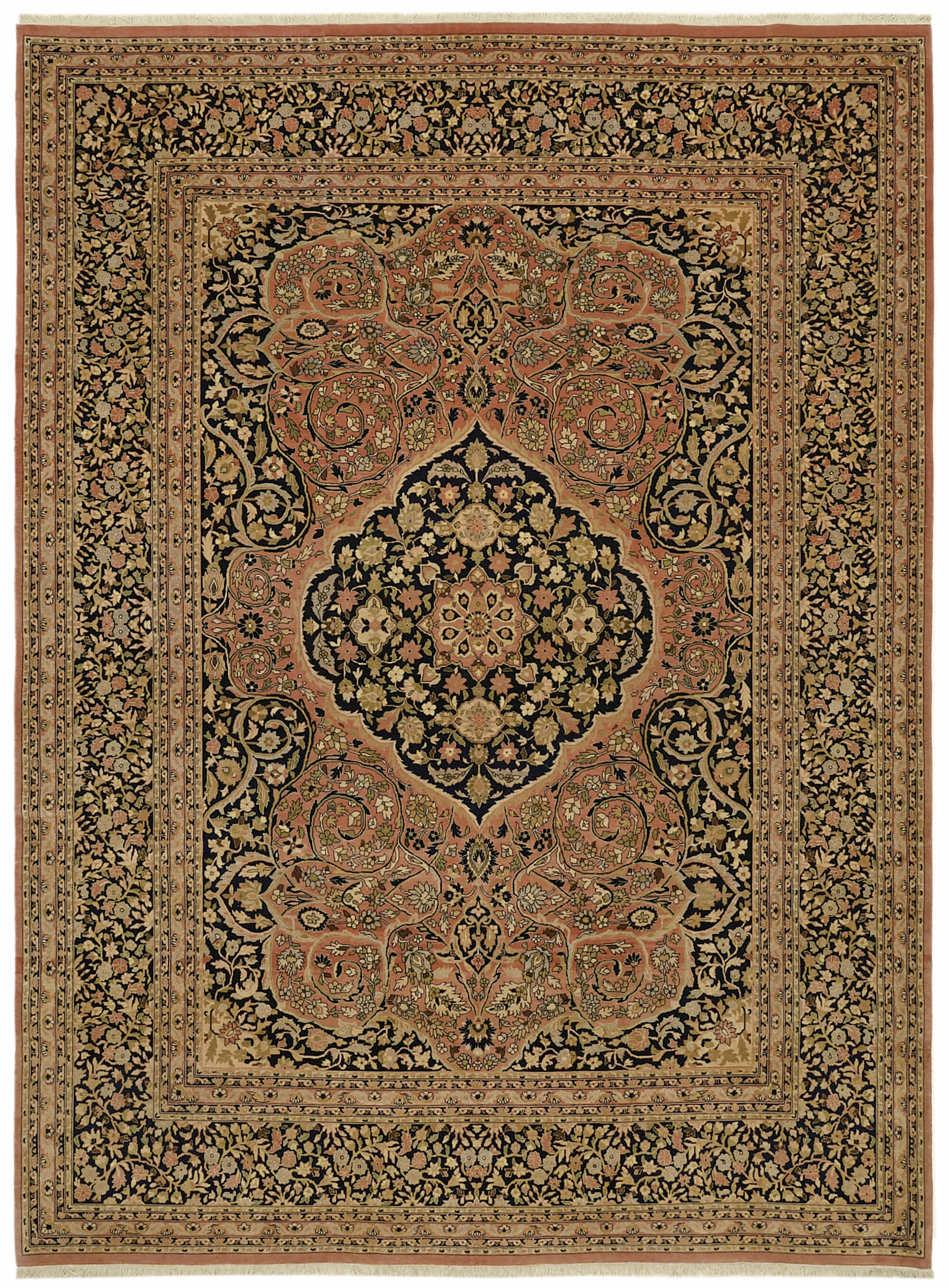 9 x 12 Beige Oushak Rug - 6506