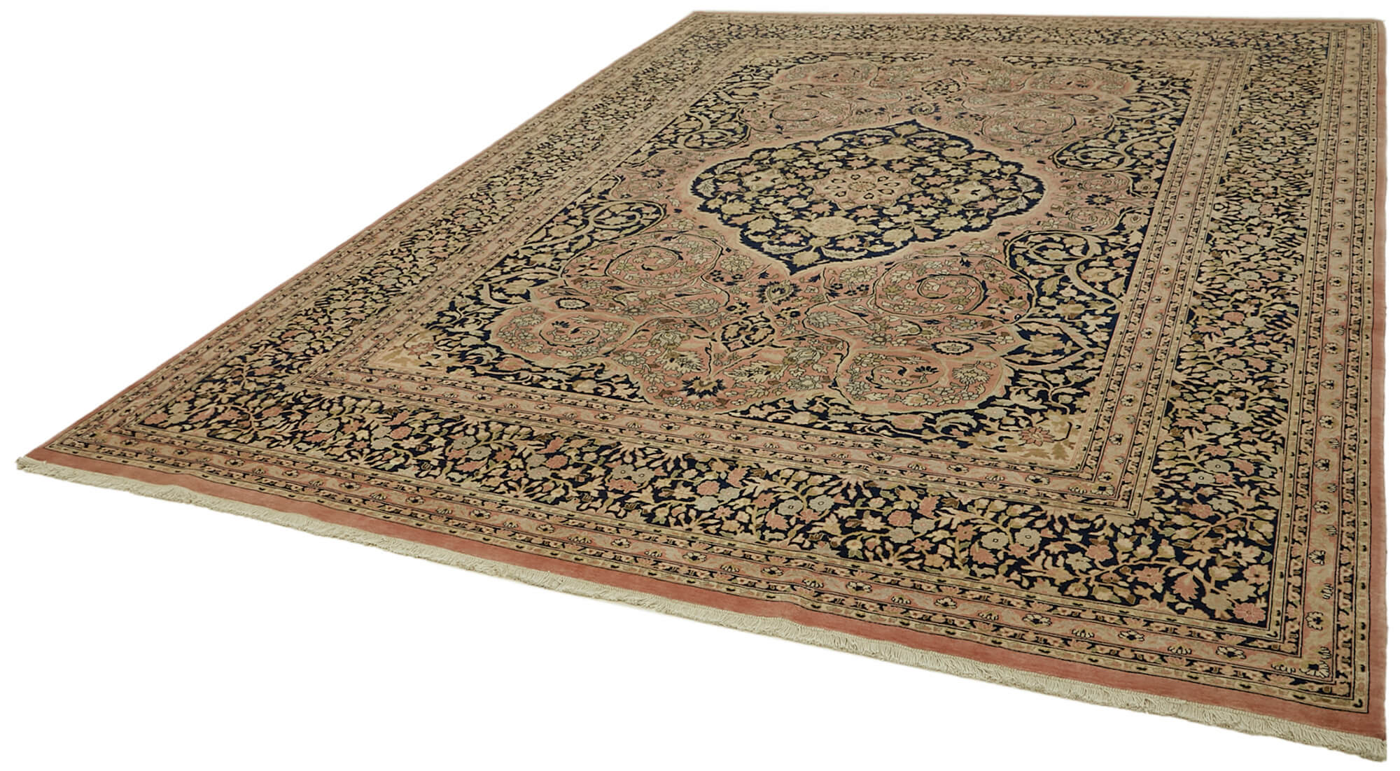 9 x 12 Beige Oushak Rug - 6506