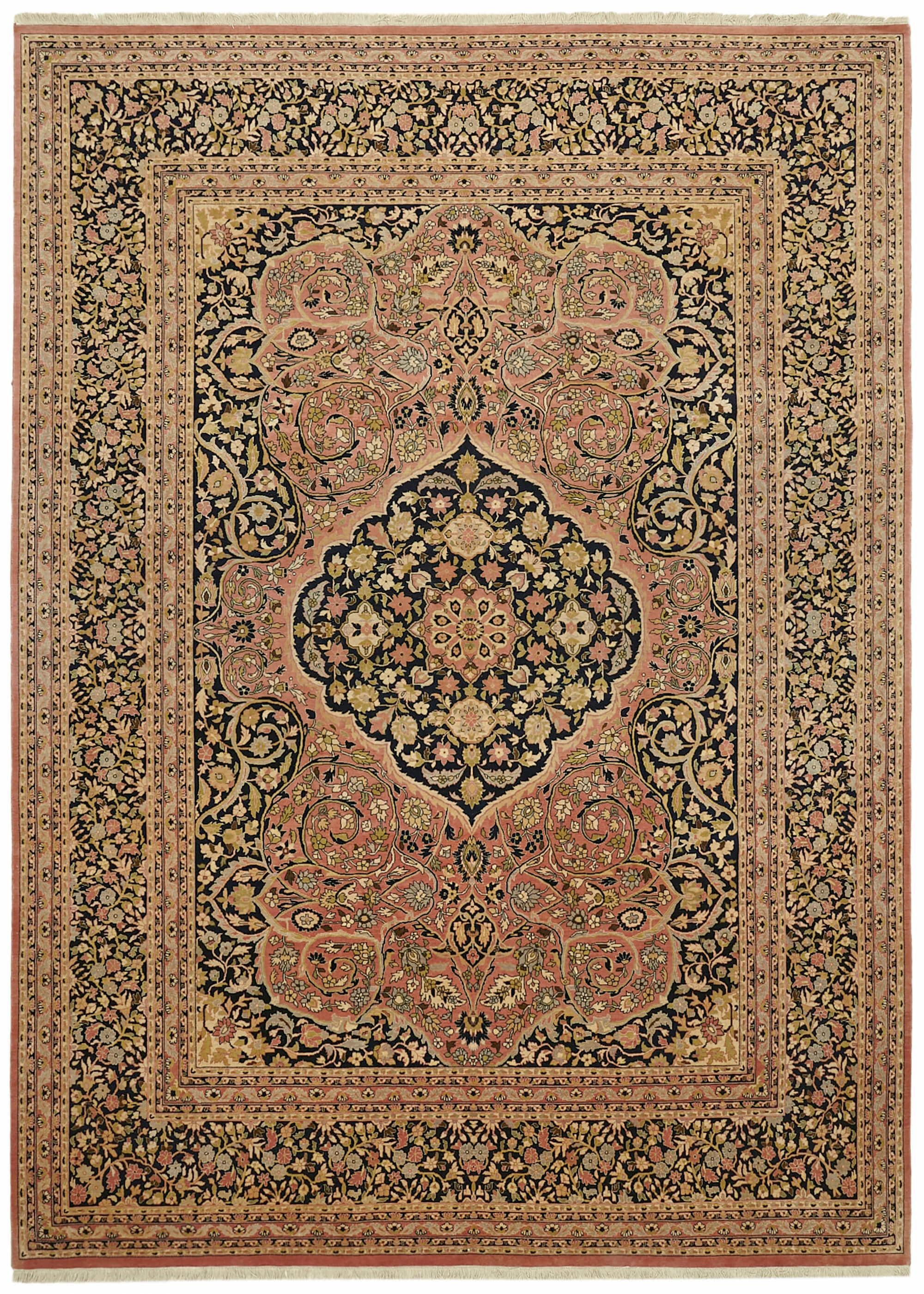 9 x 12 Beige Oushak Rug - 6507