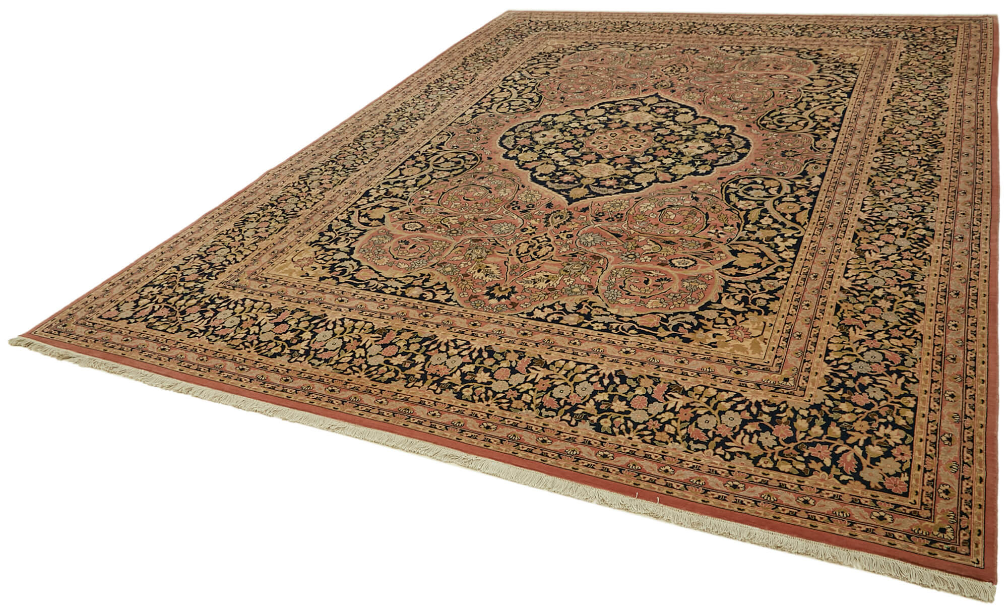 9 x 12 Beige Oushak Rug - 6507