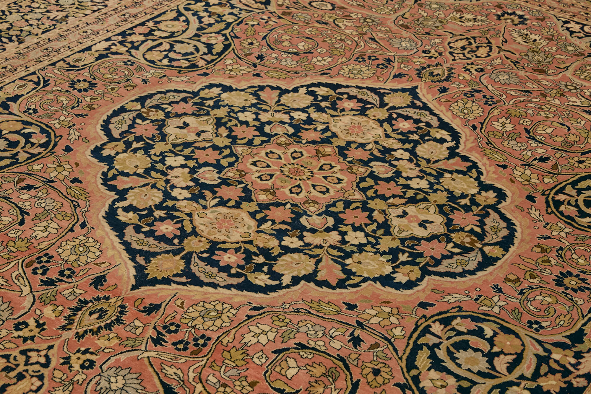 9 x 12 Beige Oushak Rug - 6507