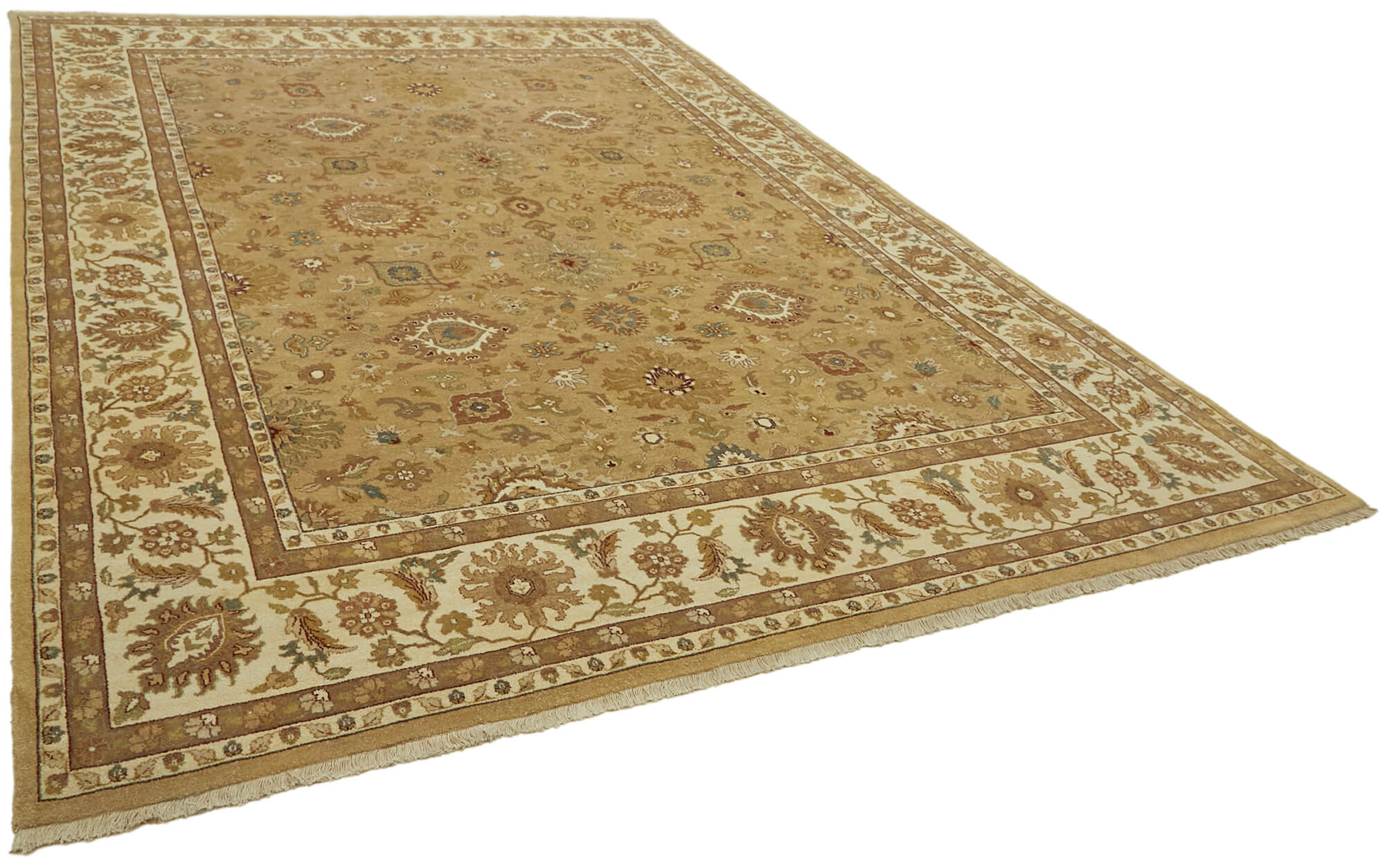 9 x 12 Beige Oushak Rug - 6509