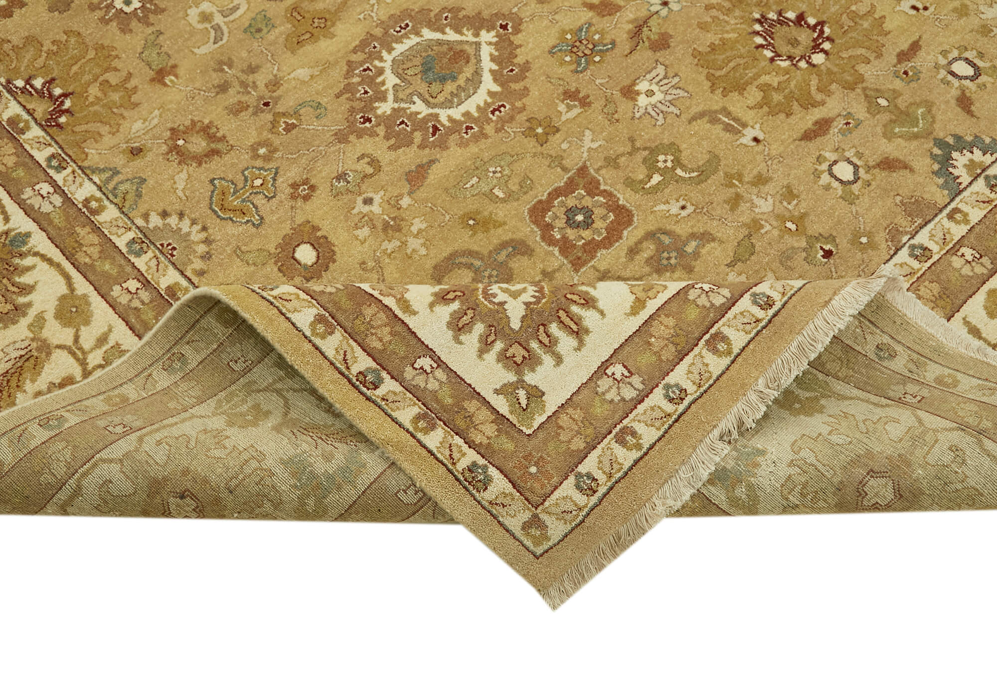 9 x 12 Beige Oushak Rug - 6509