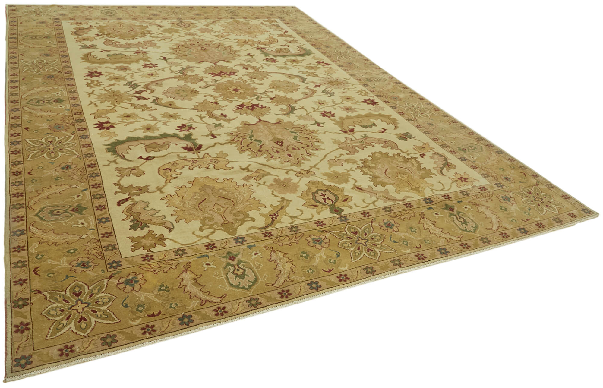 9 x 12 Beige Oushak Rug - 6510