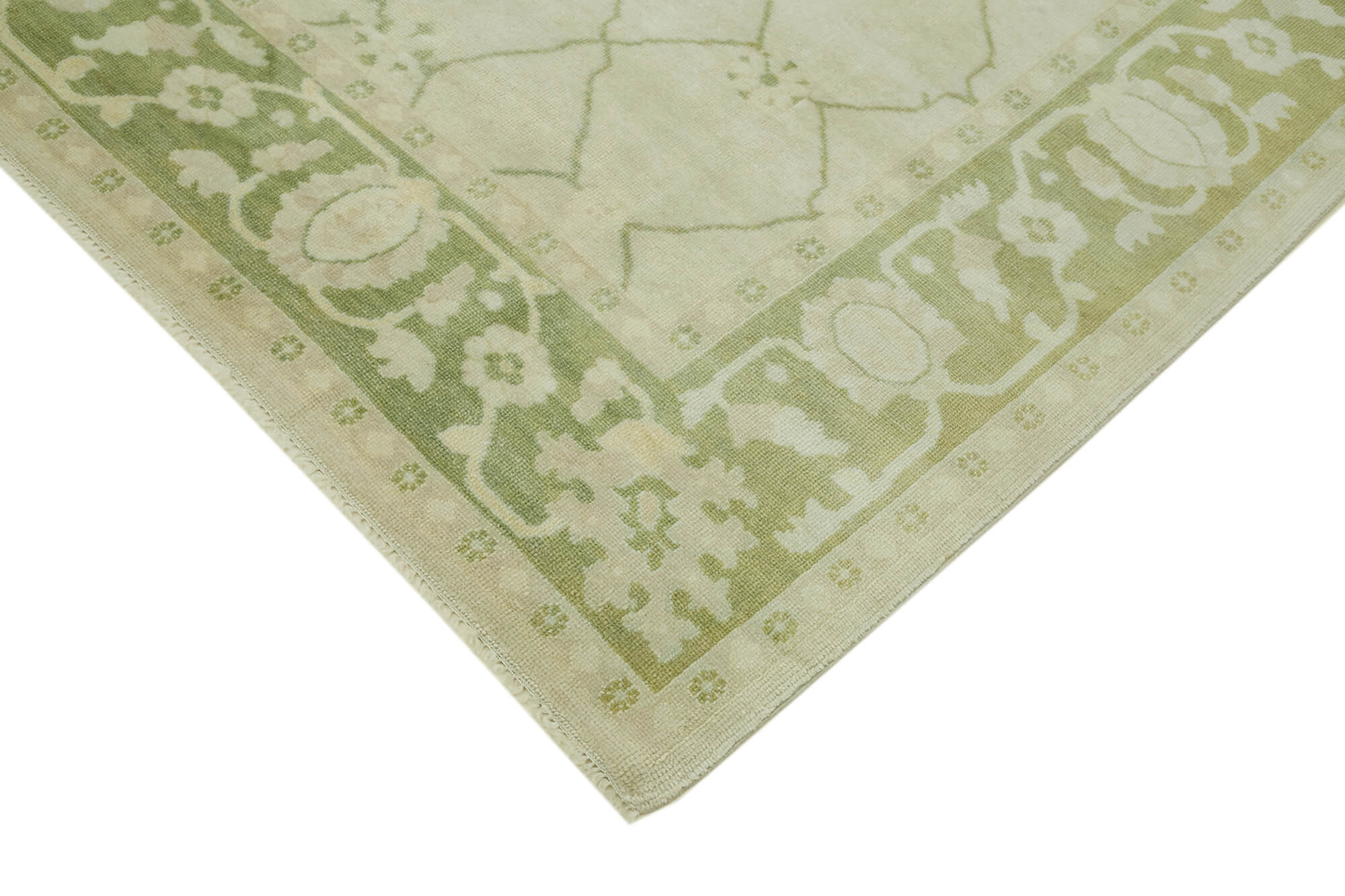 8 x 10 Beige Oushak Rug - 6511