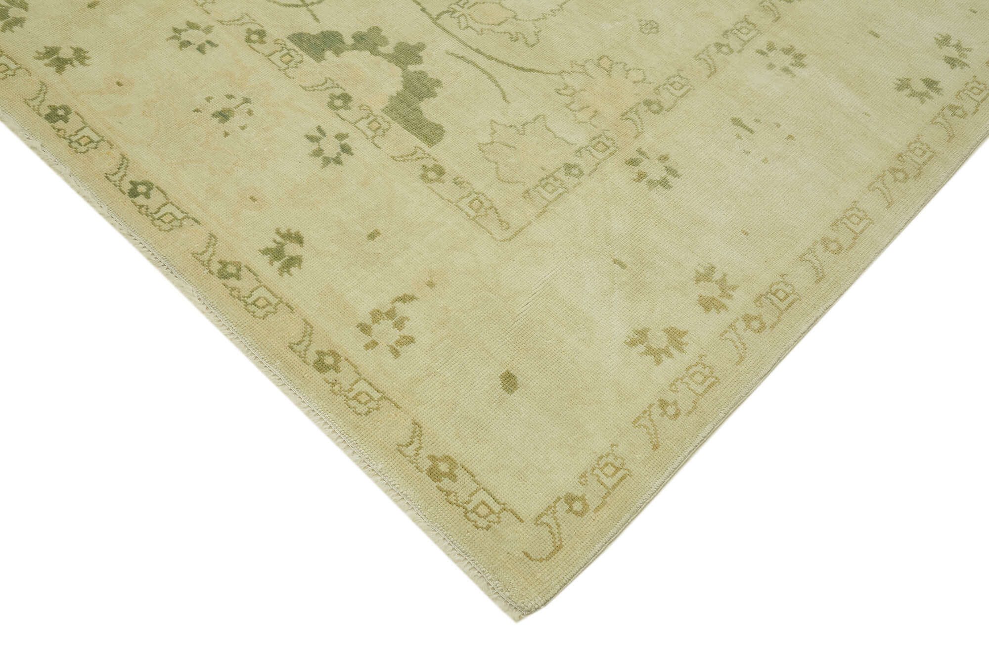 8 x 10 Beige Oushak Rug - 6512