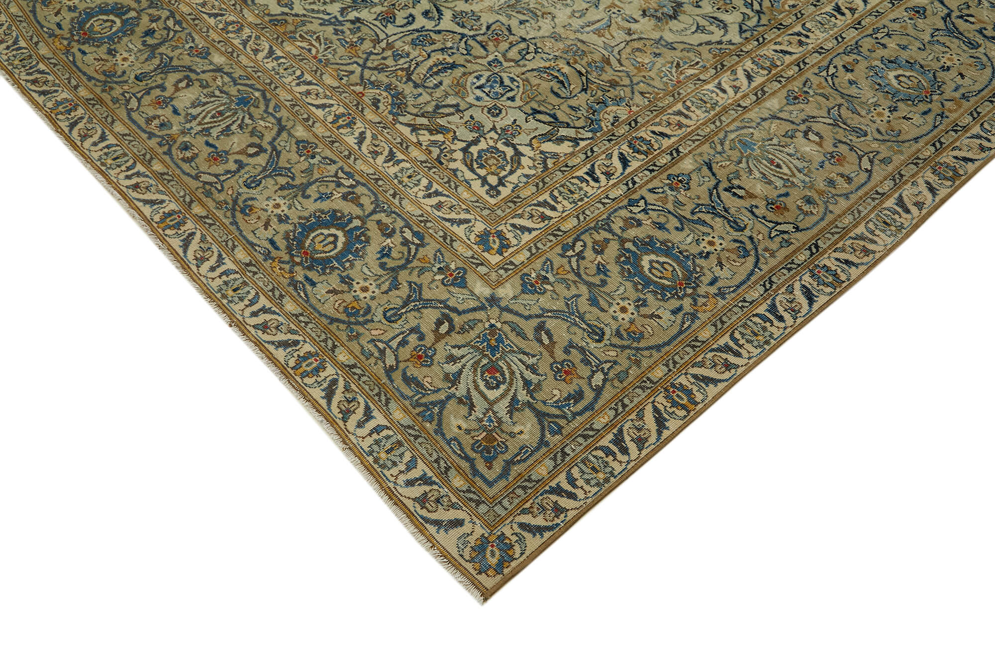 9 x 14 Beige Vintage Large Area Rug - 6515