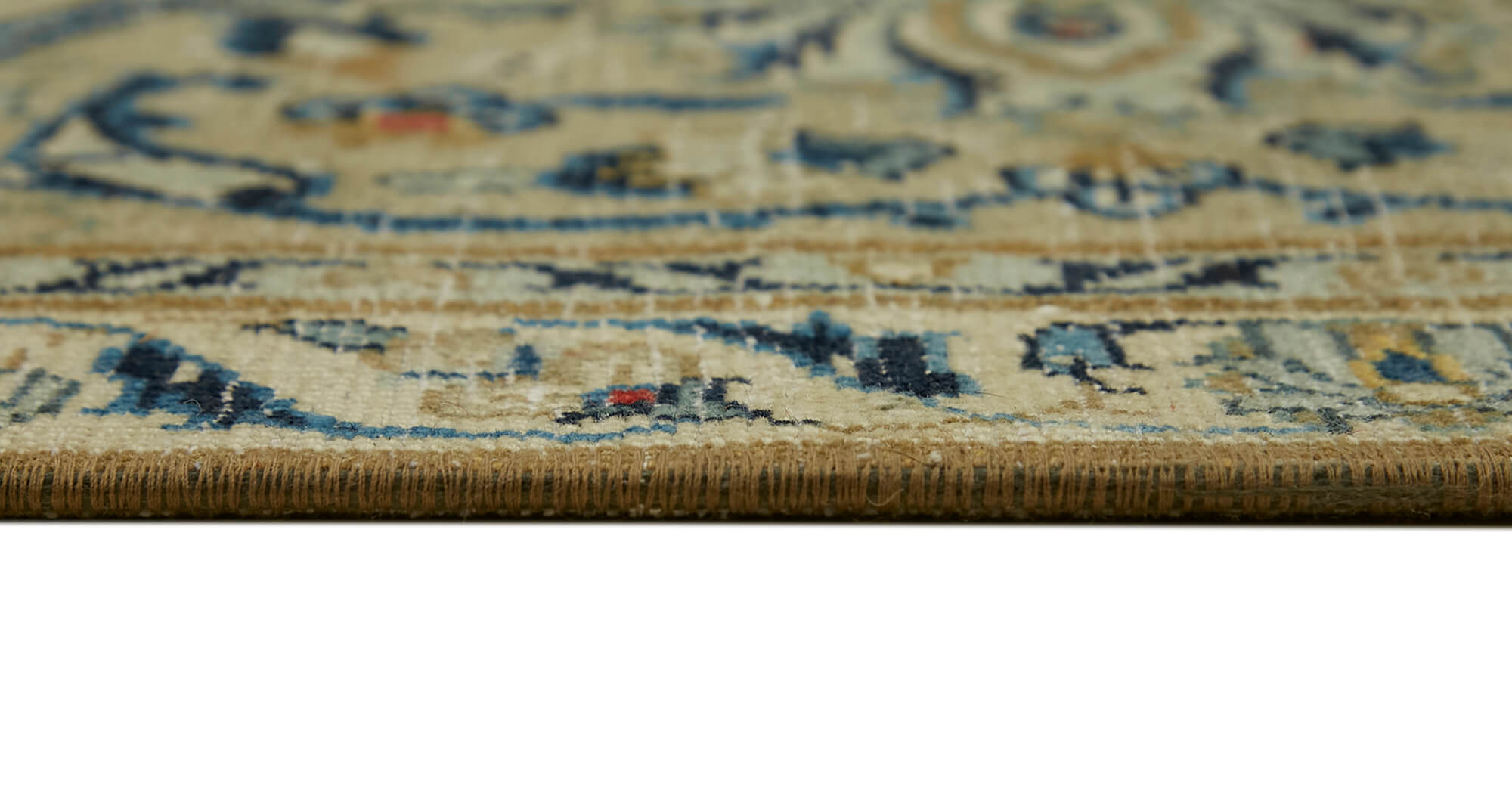 9 x 14 Beige Vintage Large Area Rug - 6515