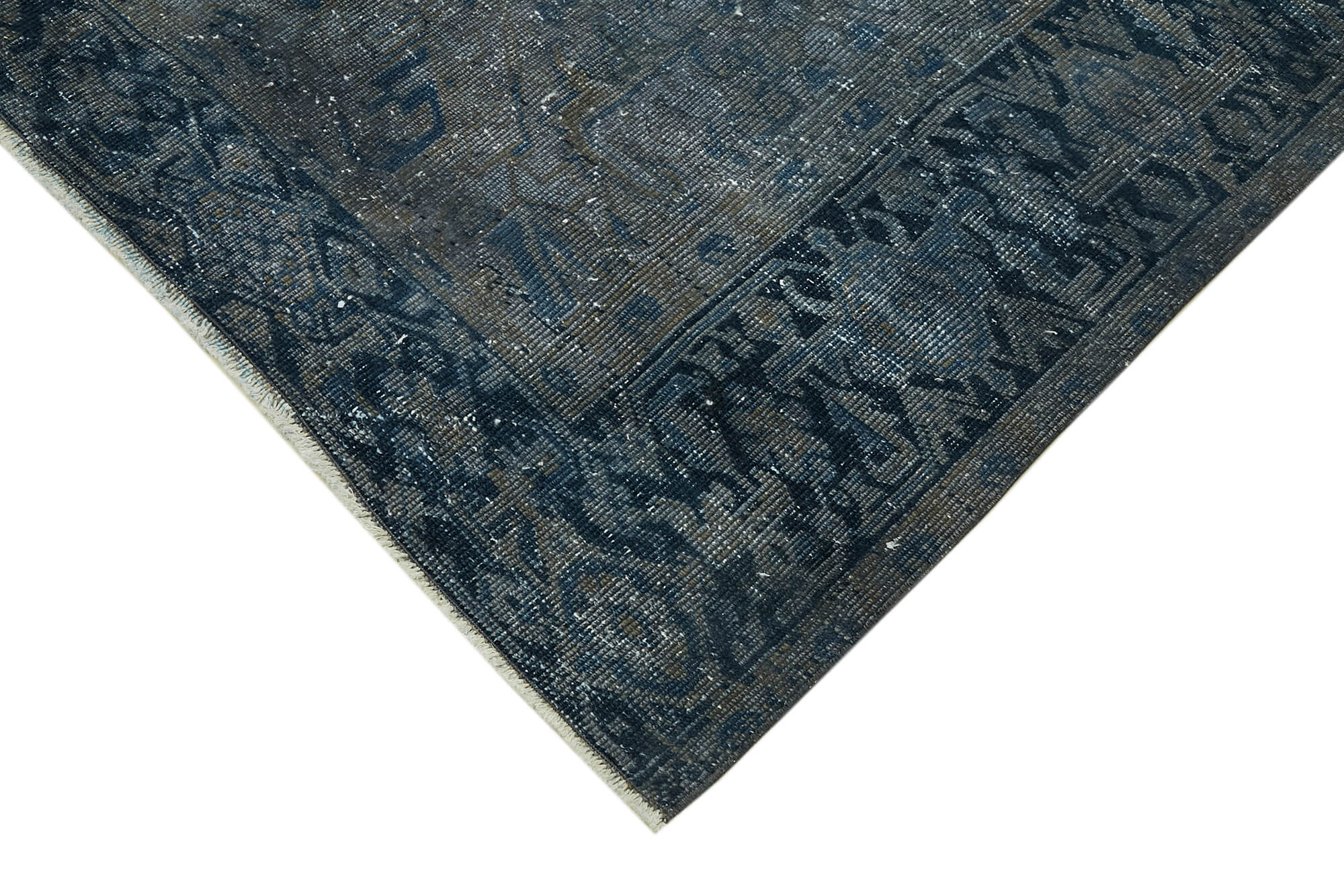 8 x 10 Grey Overdyed Large Area Rug - 6518