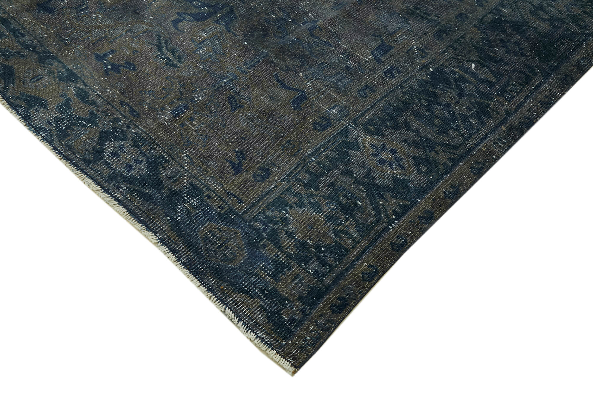 8 x 11 Grey Overdyed Large Area Rug - 6519