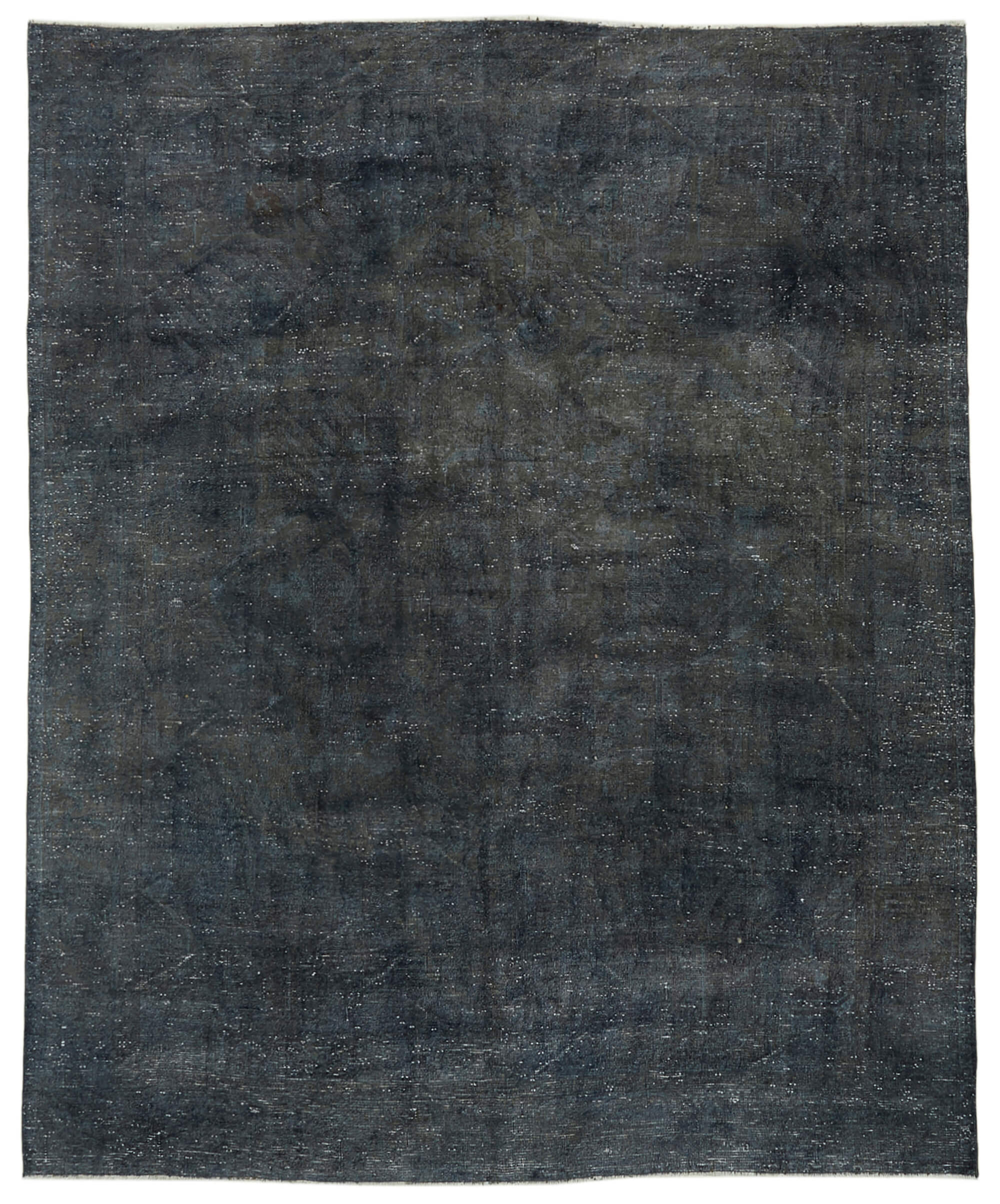 9 x 10 Grey Overdyed Large Area Rug - 6521