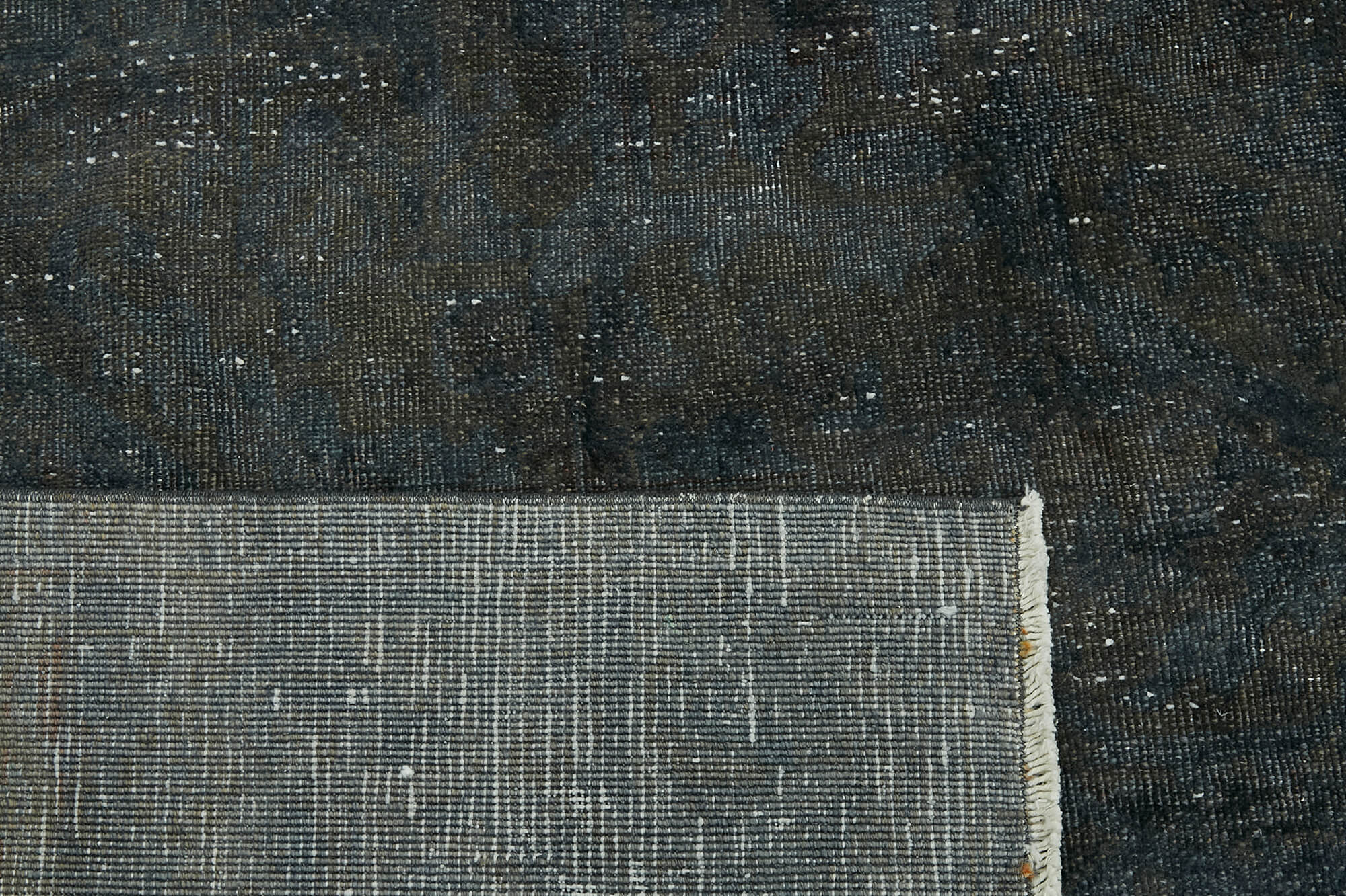 9 x 10 Grey Overdyed Large Area Rug - 6521