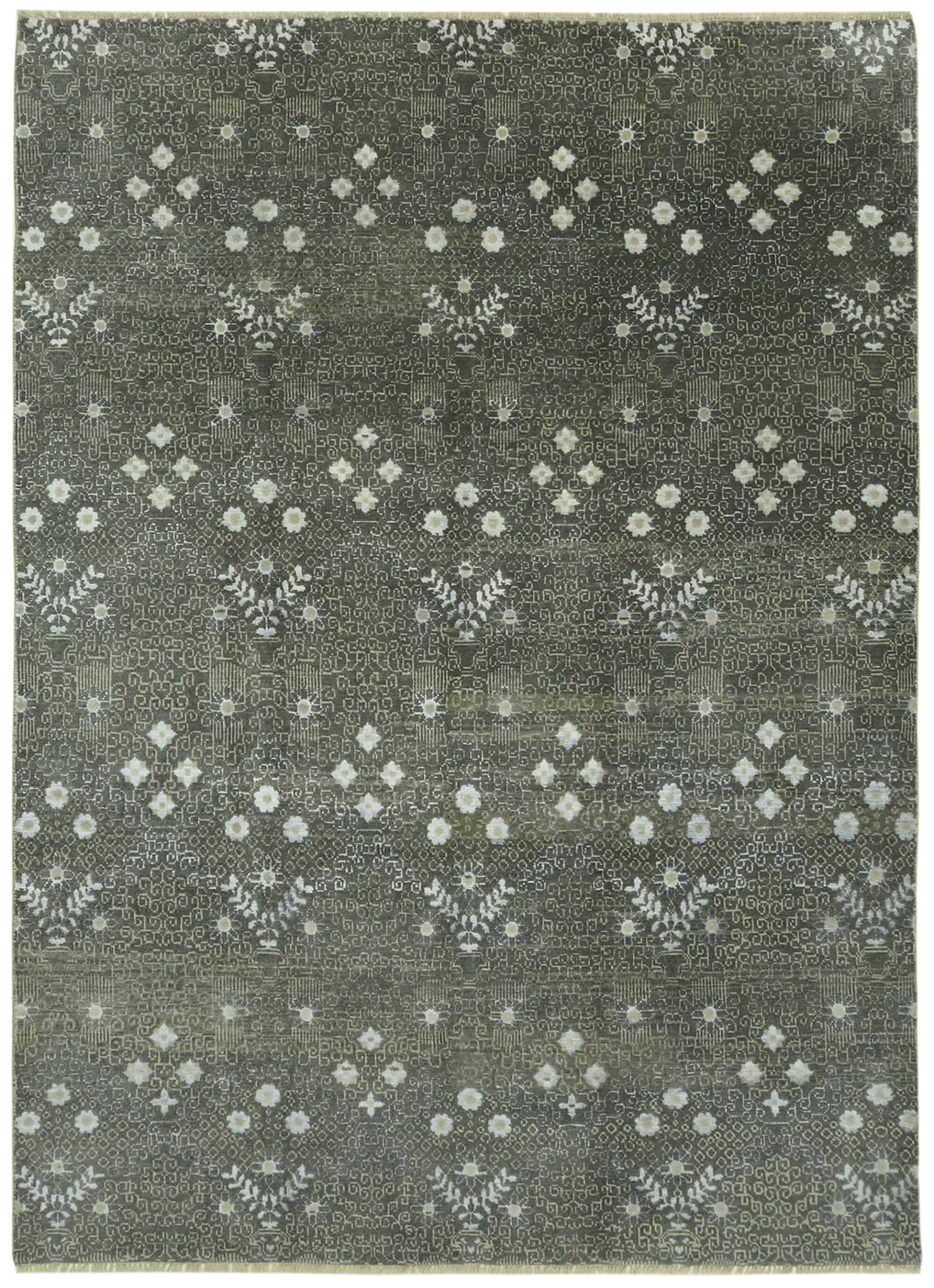 9 x 12 Grey Oushak Rug - 6865