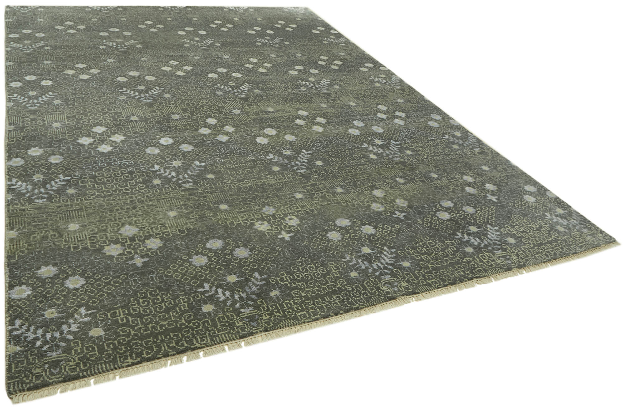 9 x 12 Grey Oushak Rug - 6865