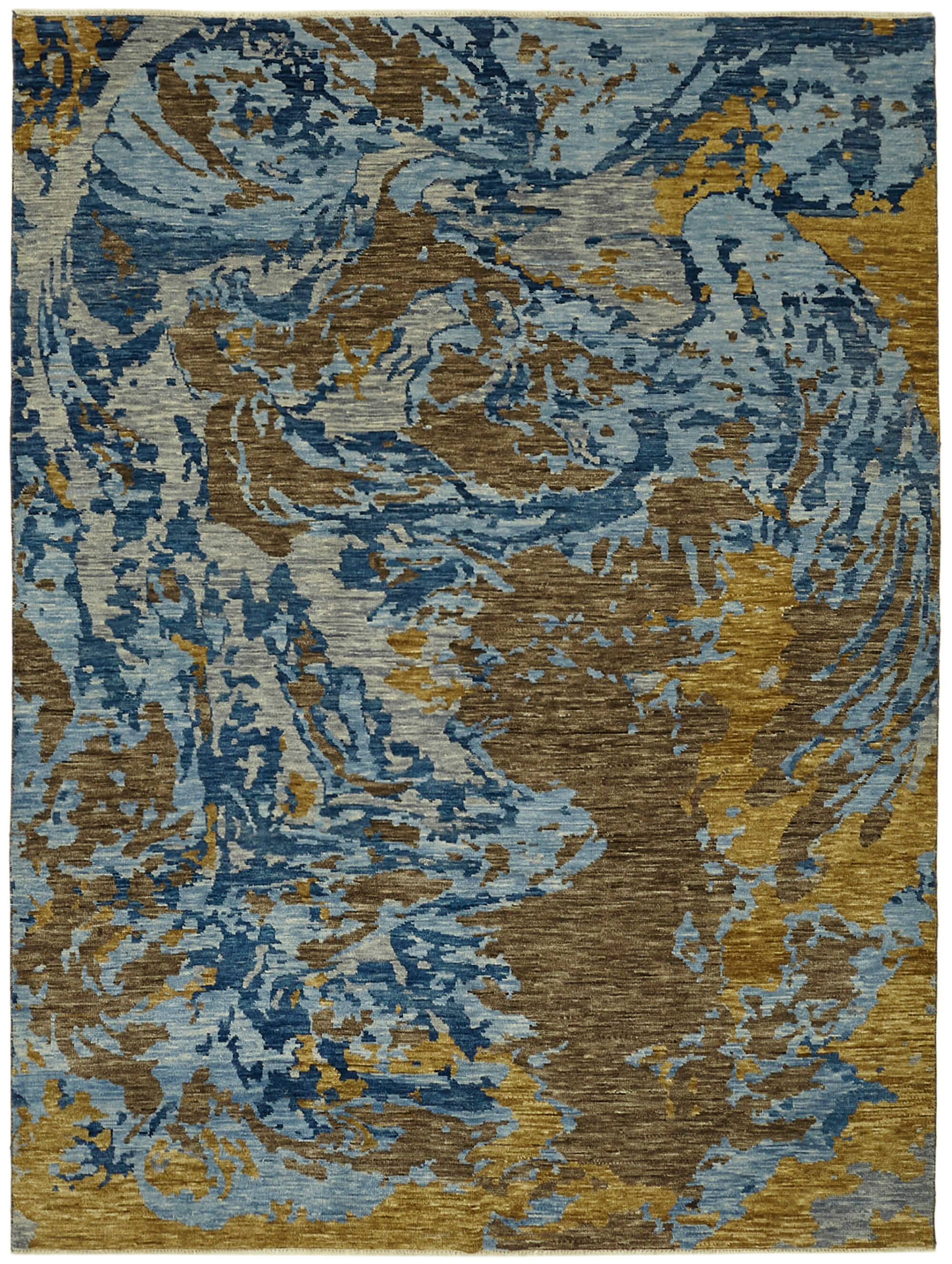 9 x 12 Blue Oushak Rug - 6867