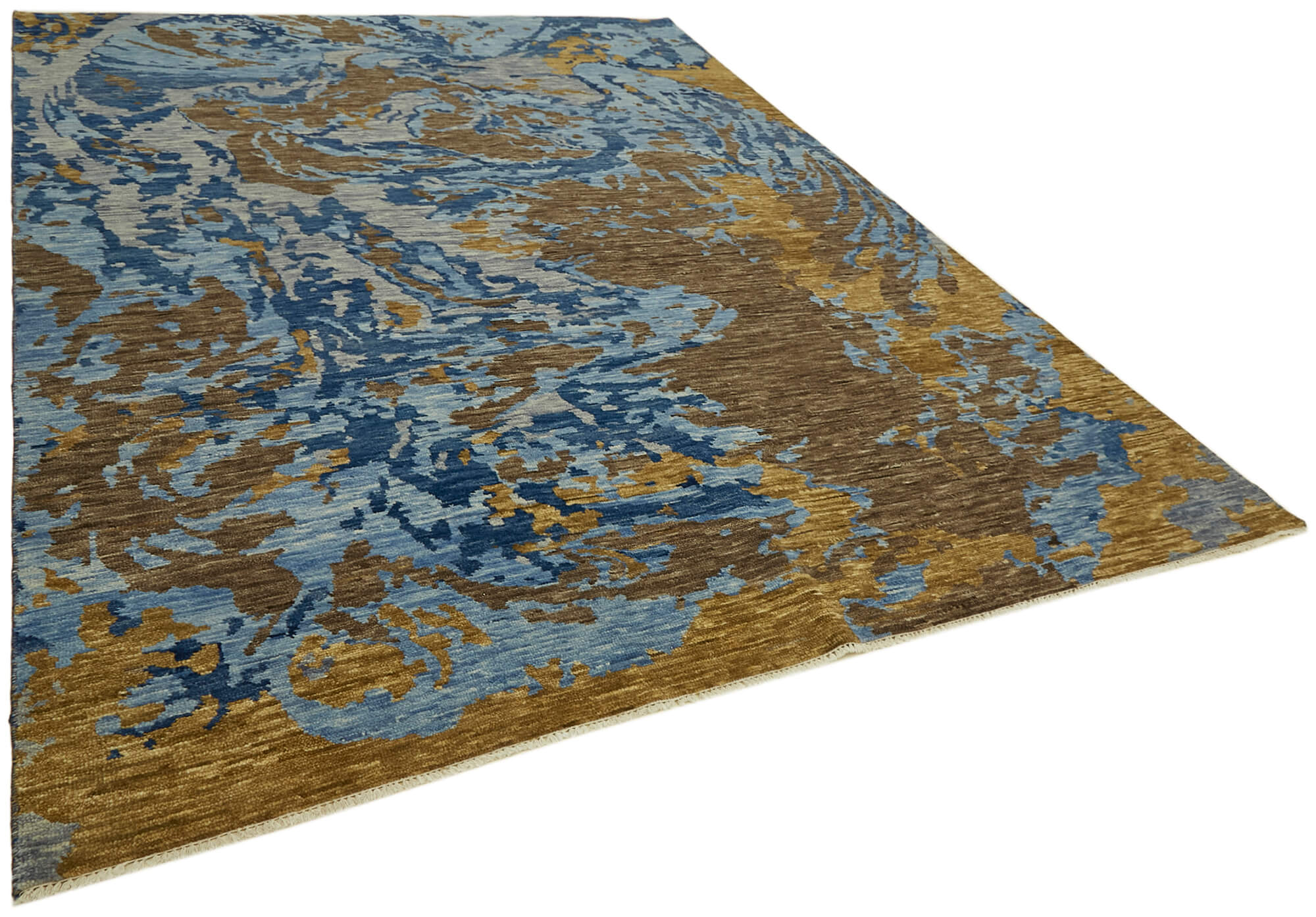 9 x 12 Blue Oushak Rug - 6867