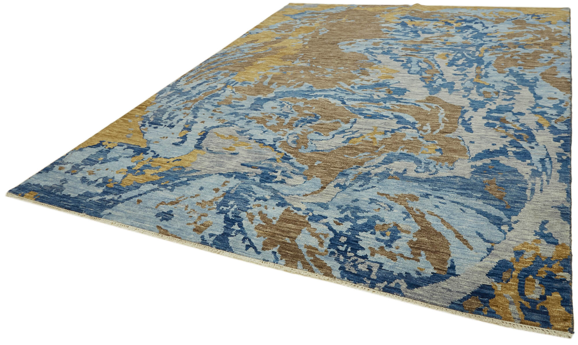 9 x 12 Blue Oushak Rug - 6867