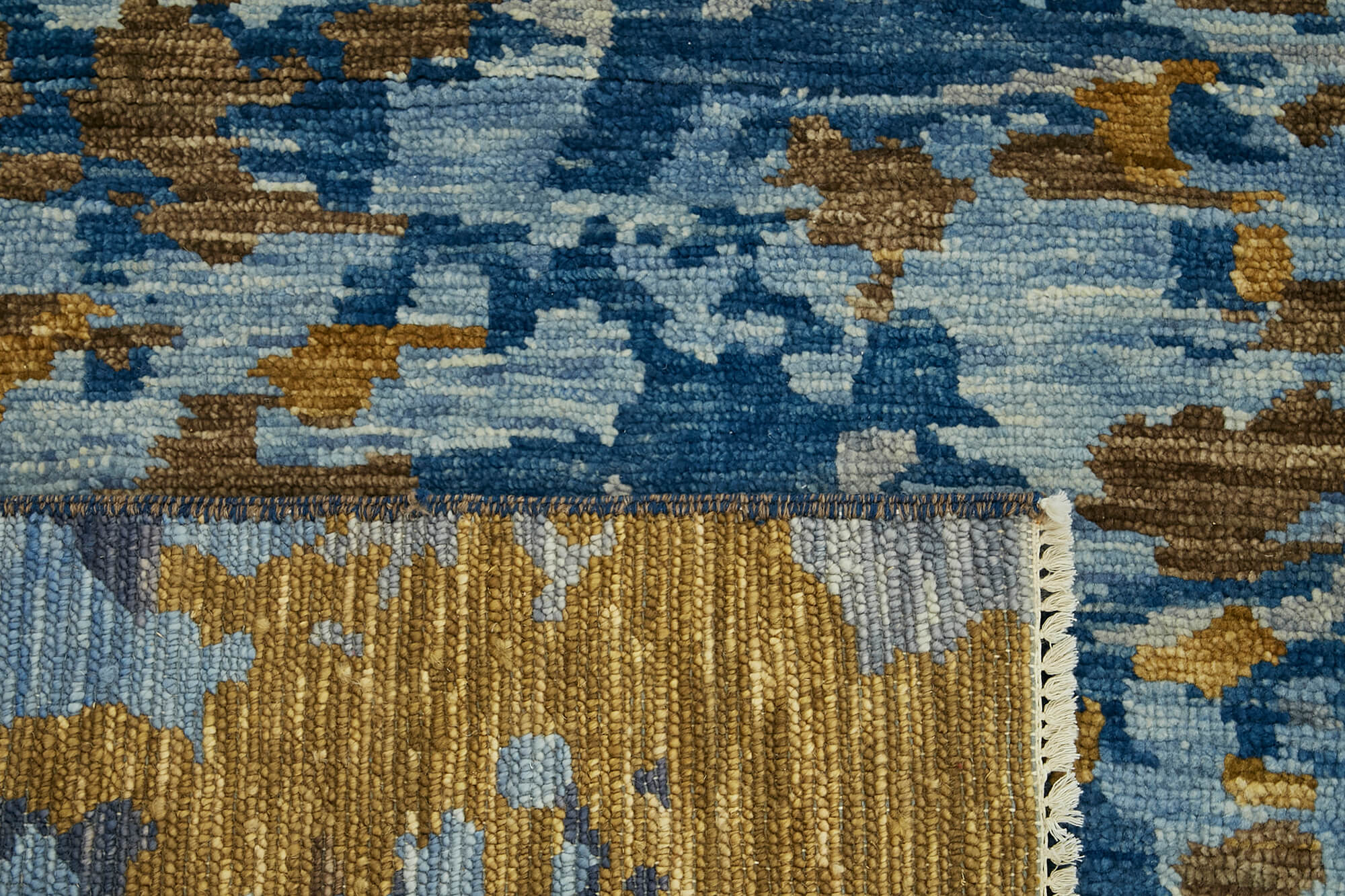 9 x 12 Blue Oushak Rug - 6867