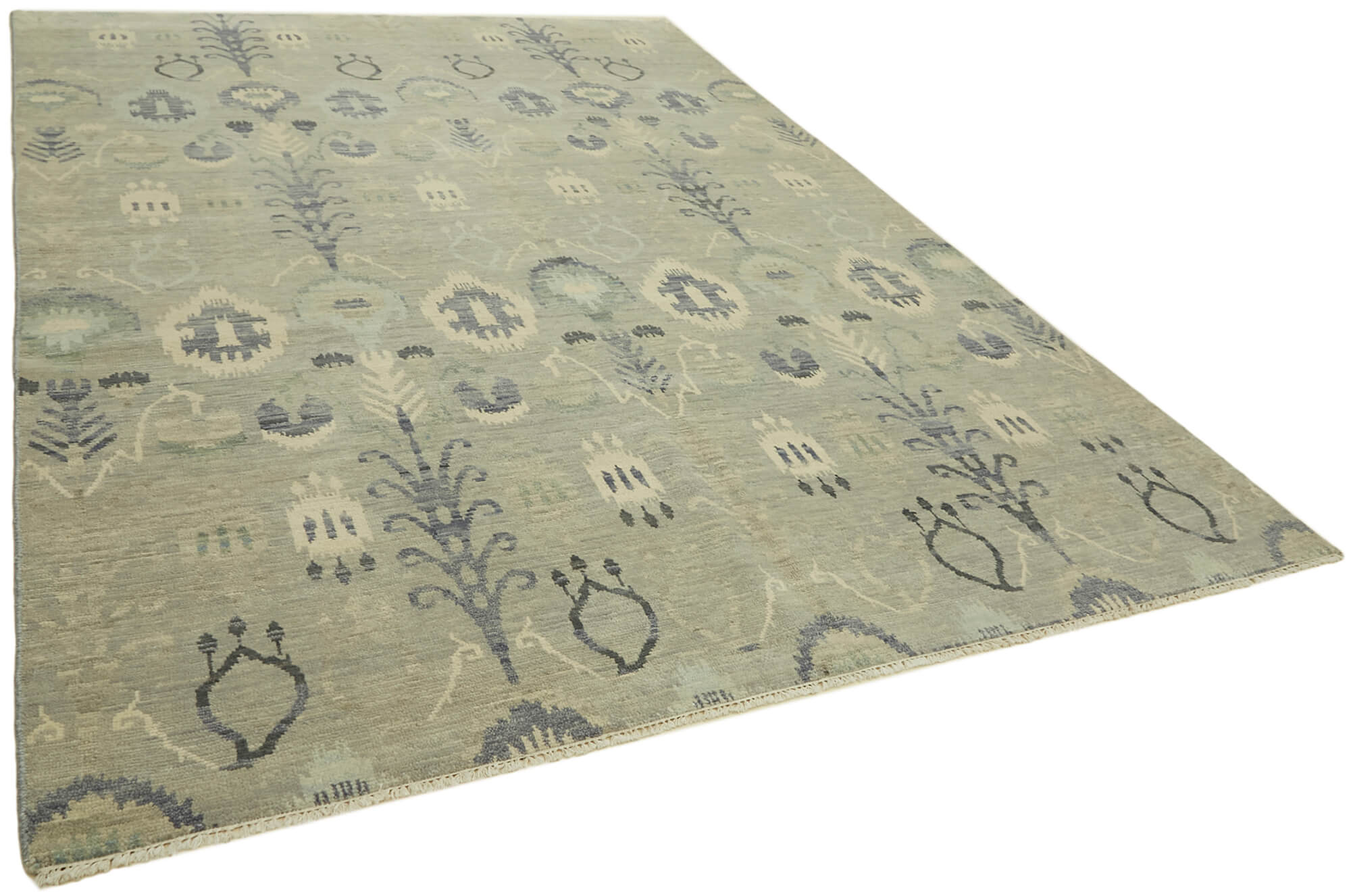 9 x 12 Grey Oushak Rug - 6868