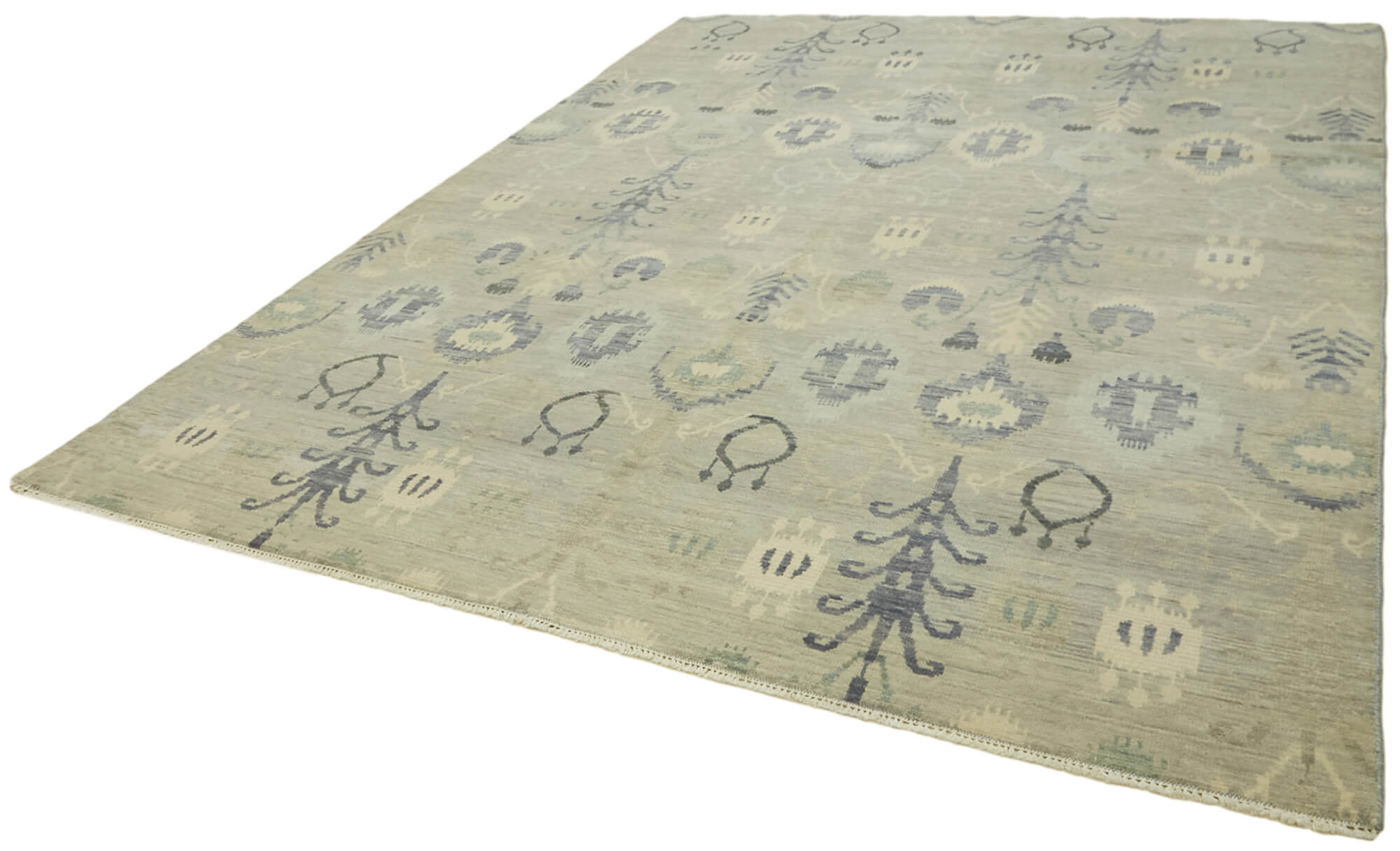 9 x 12 Grey Oushak Rug - 6868