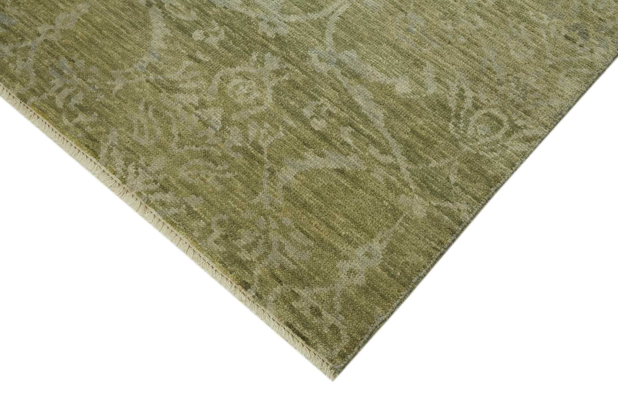 8 x 10 Green Oushak Rug - 6871