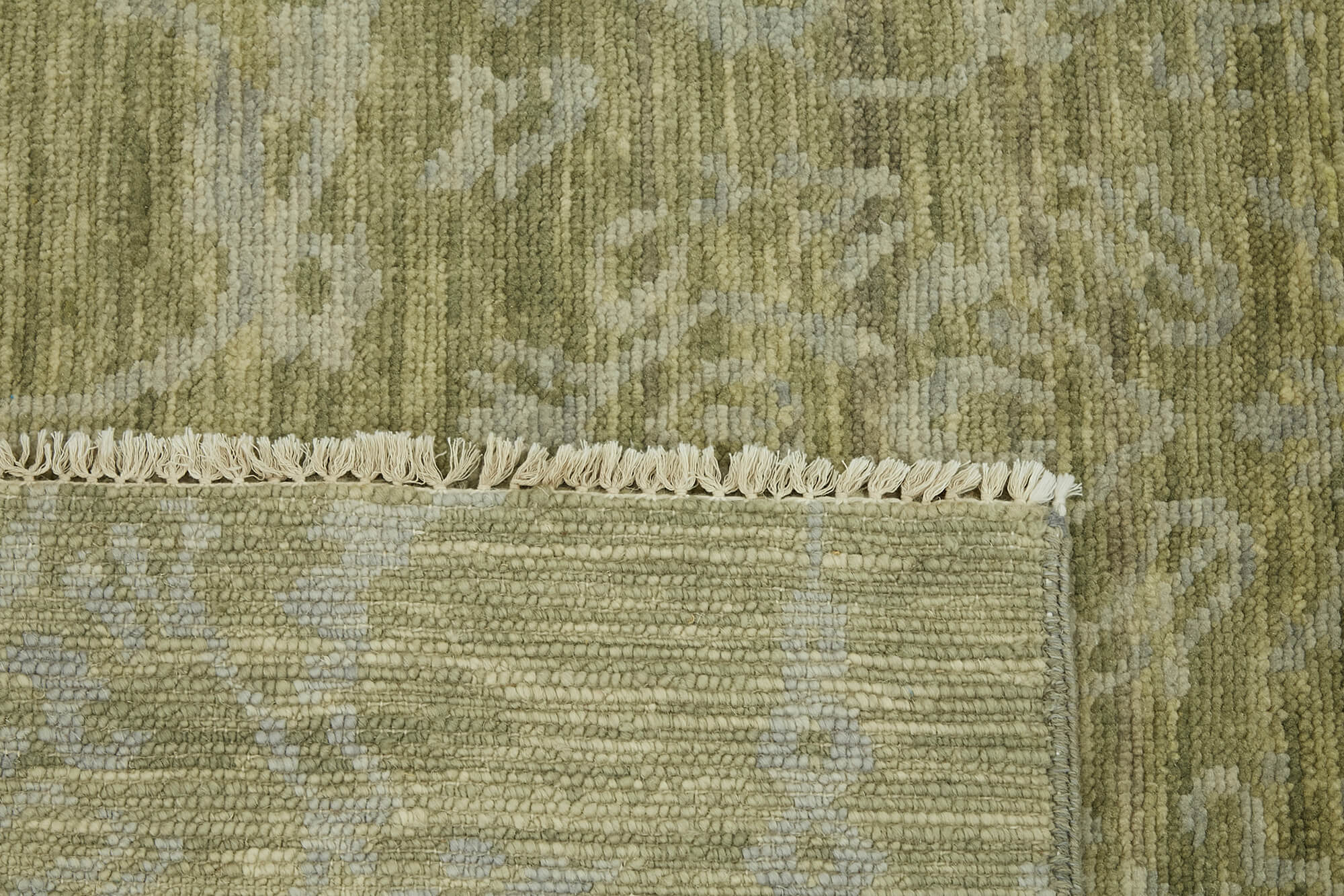 8 x 10 Green Oushak Rug - 6871