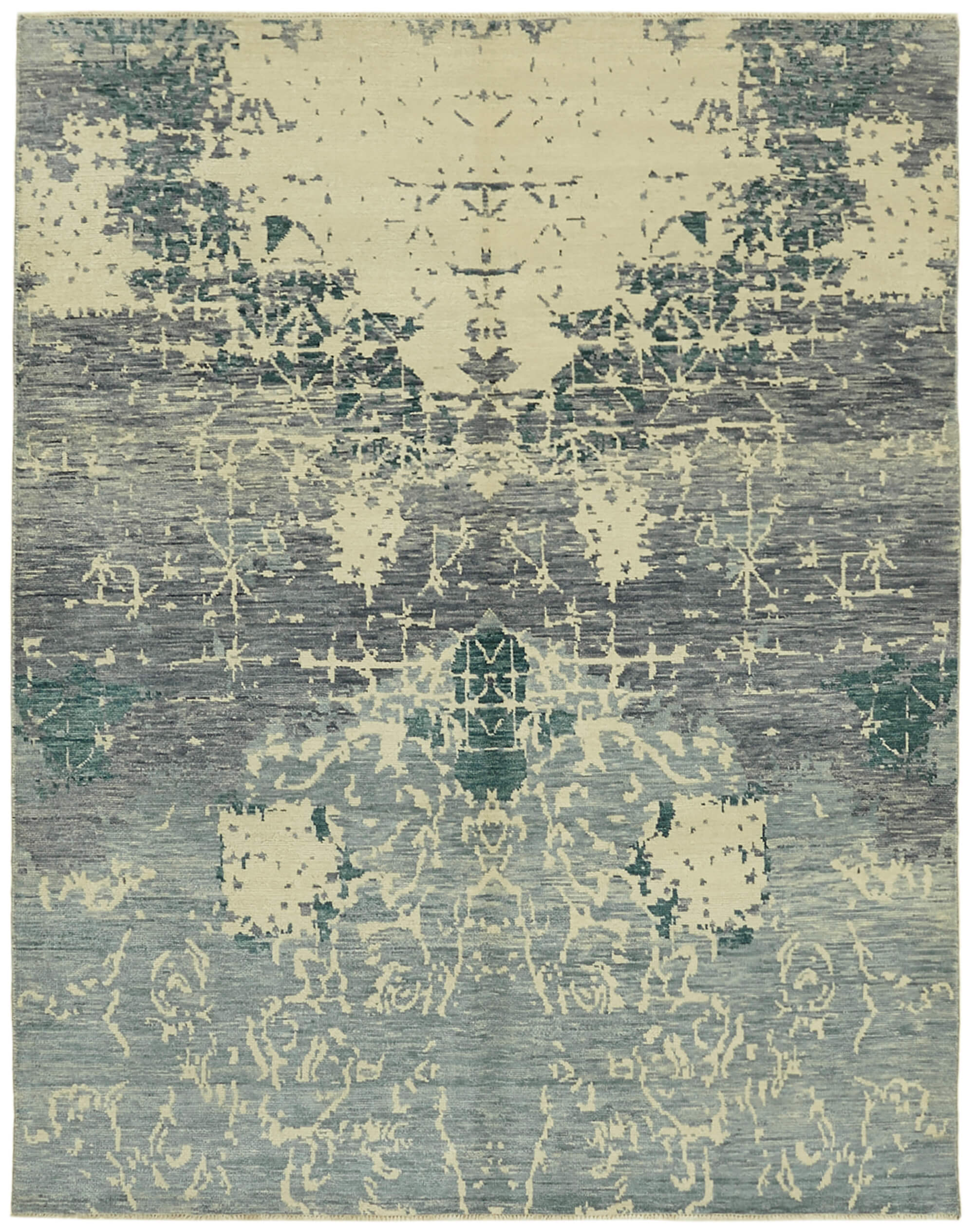 8 x 10 Blue Oushak Rug - 6874