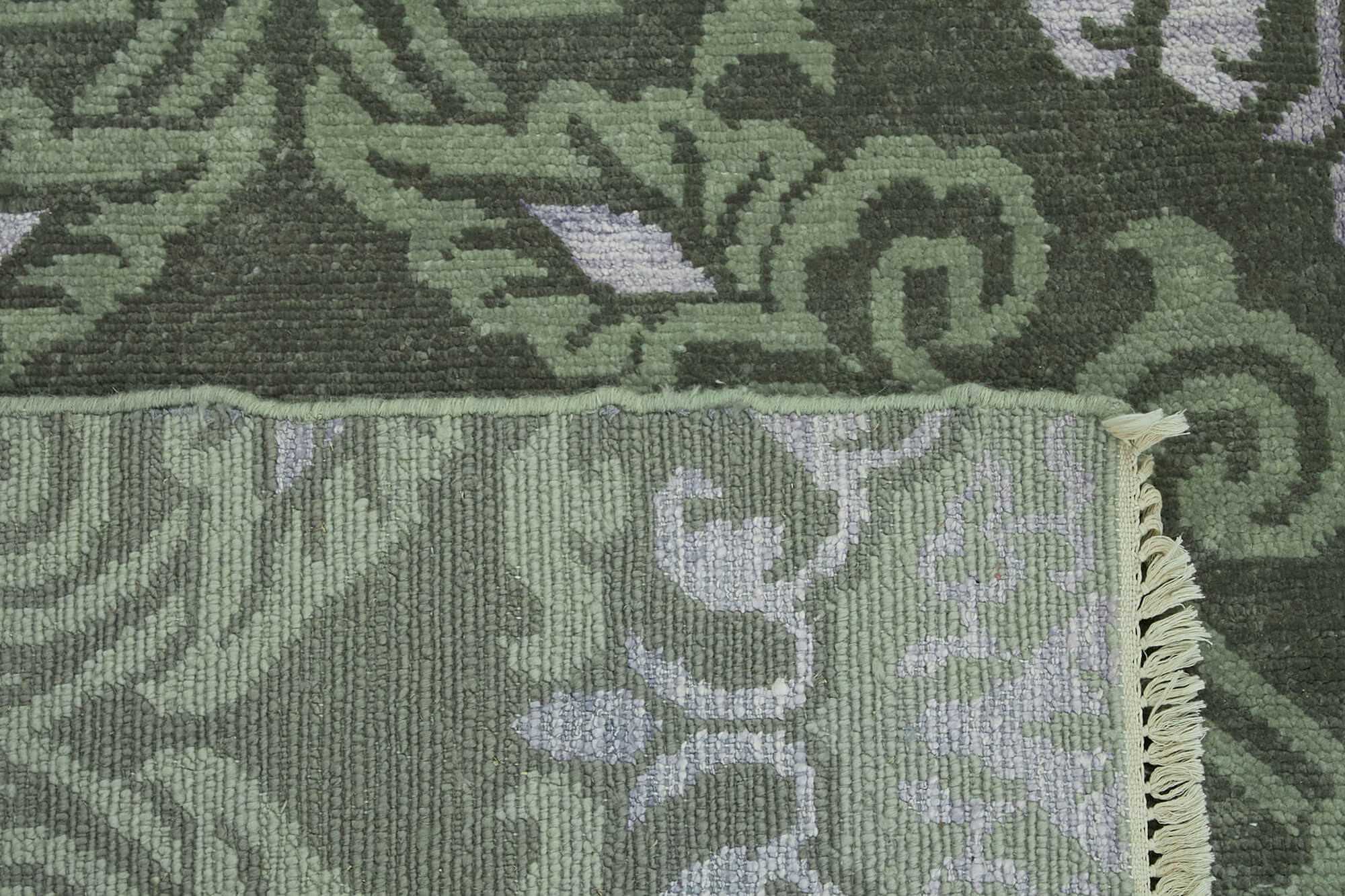 8 x 10 Green Oushak Rug - 6875