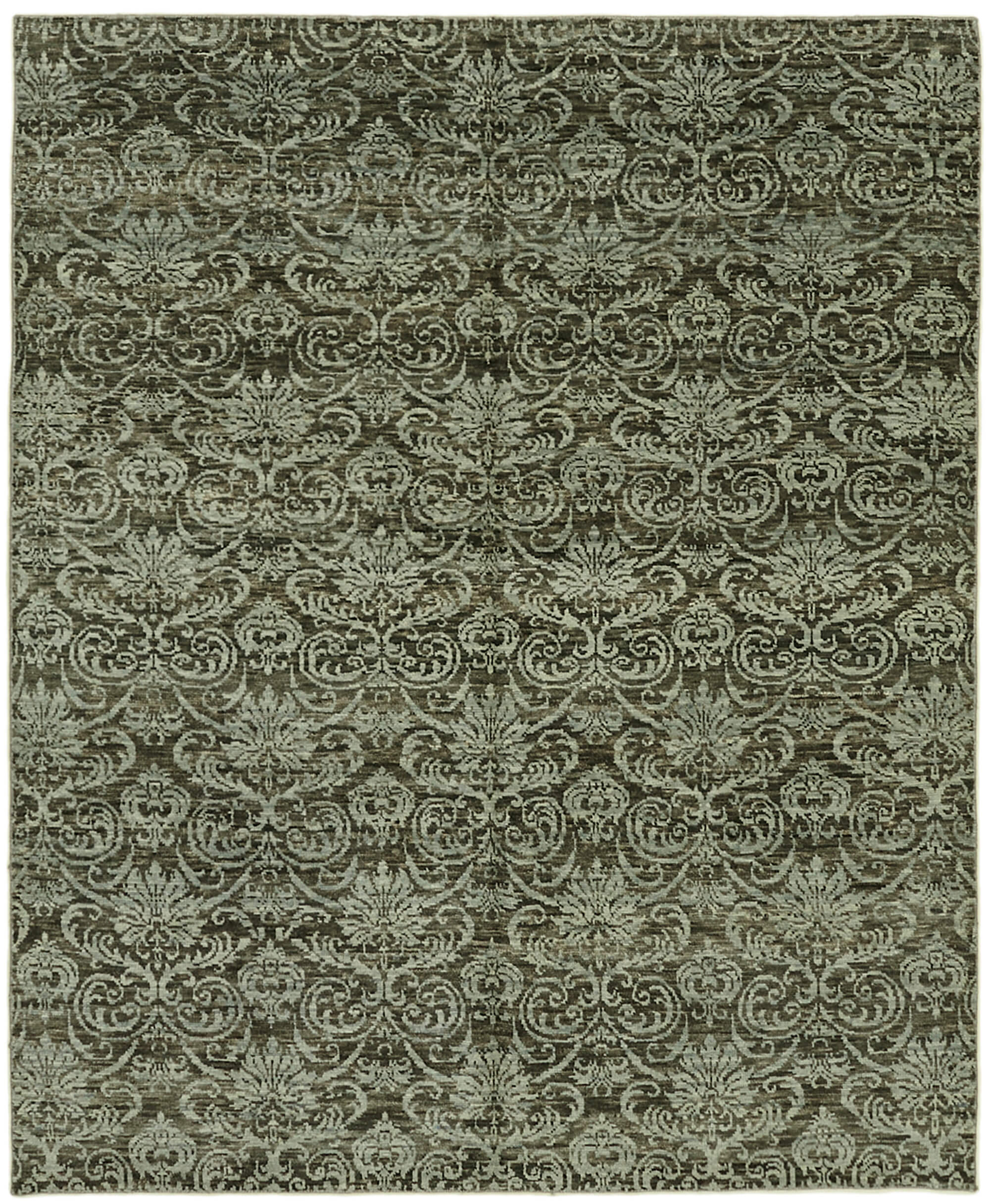 8 x 10 Brown Oushak Rug - 6876