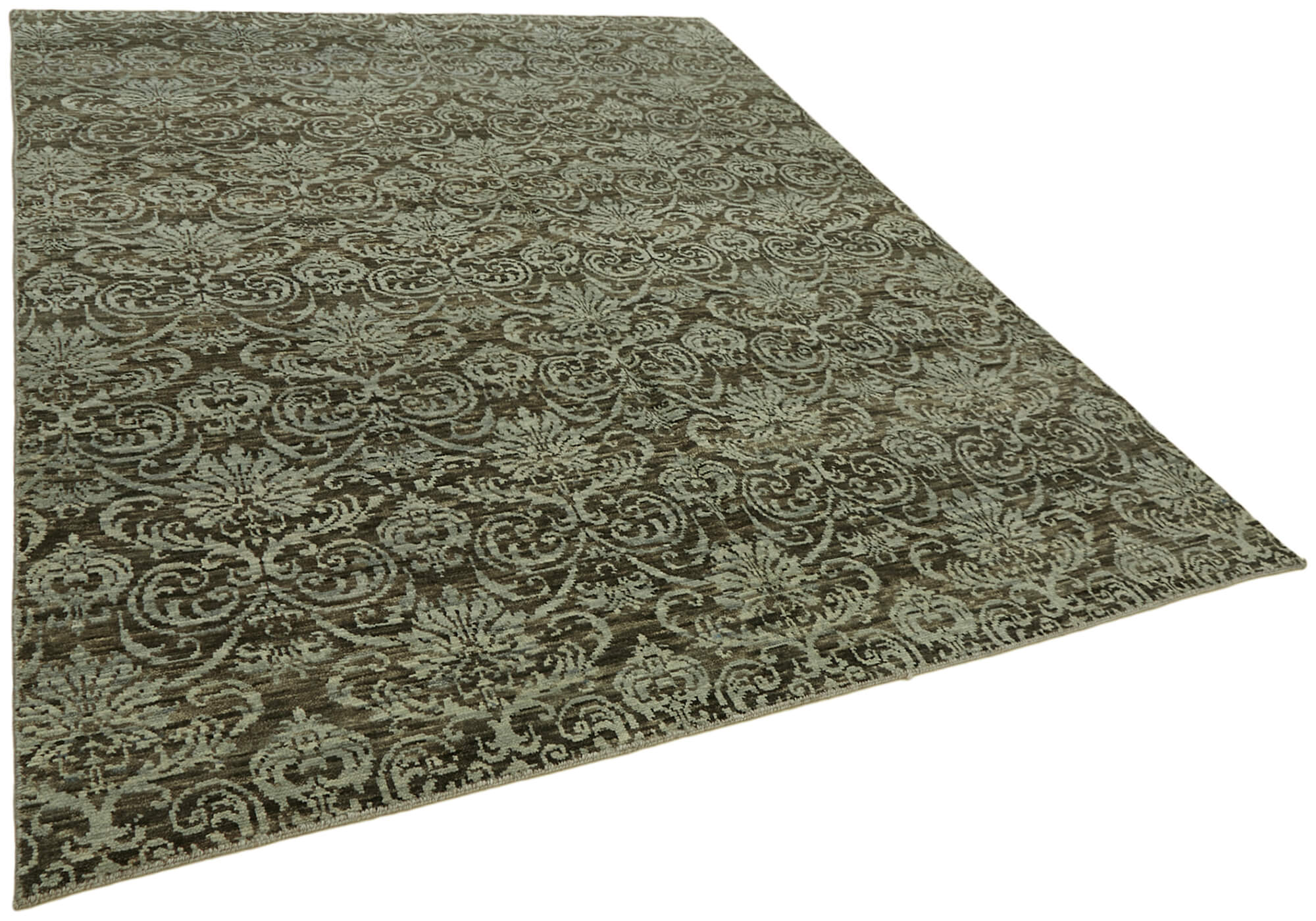 8 x 10 Brown Oushak Rug - 6876