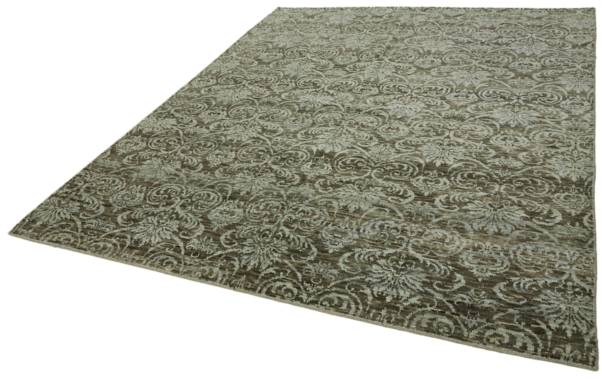 8 x 10 Brown Oushak Rug - 6876