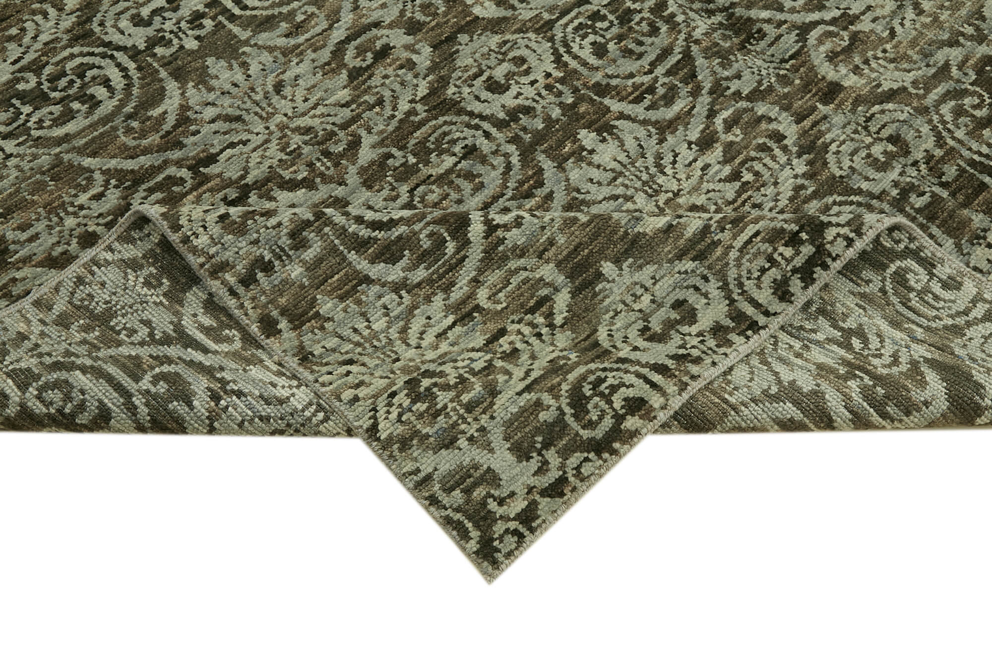 8 x 10 Brown Oushak Rug - 6876